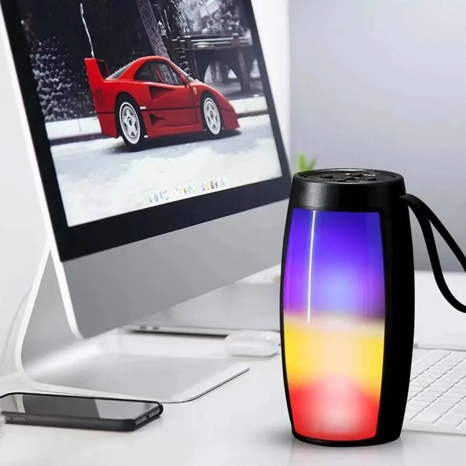 6063 Wireless Bluetooth Speaker Disco light Speaker For Traveling , Party , Home & Office Use Best Speaker