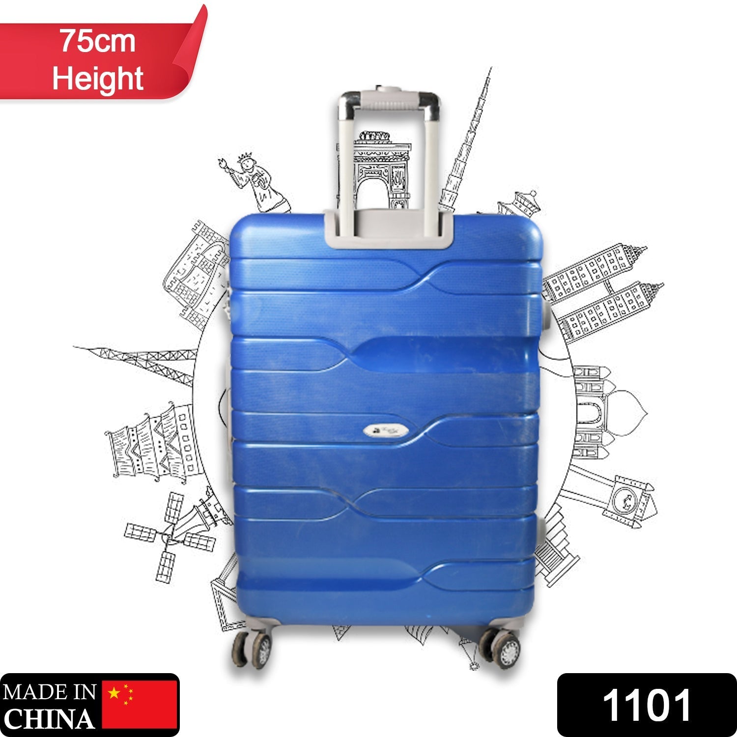 1101 Luxury Traveling bag 4 Wheel Trolley Bag Large Bag Store Extra Luggage In Bag For Traveling Use Large Bag