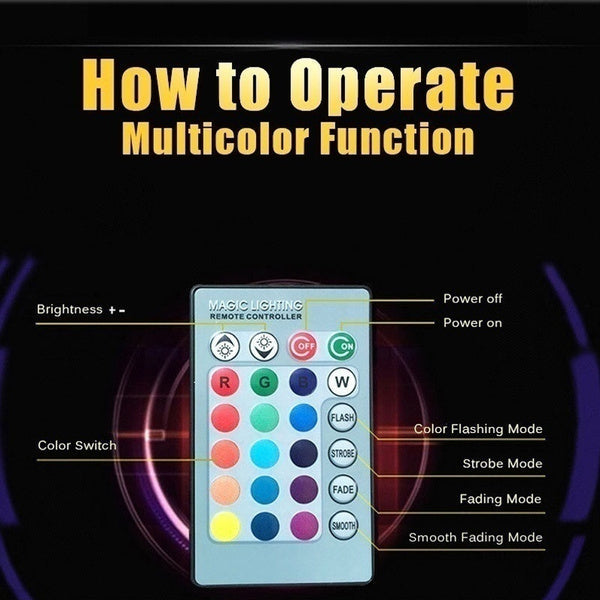 1363 Wireless Bluetooth Sensor 12W Music Multicolor LED Bulb with Remote Controller