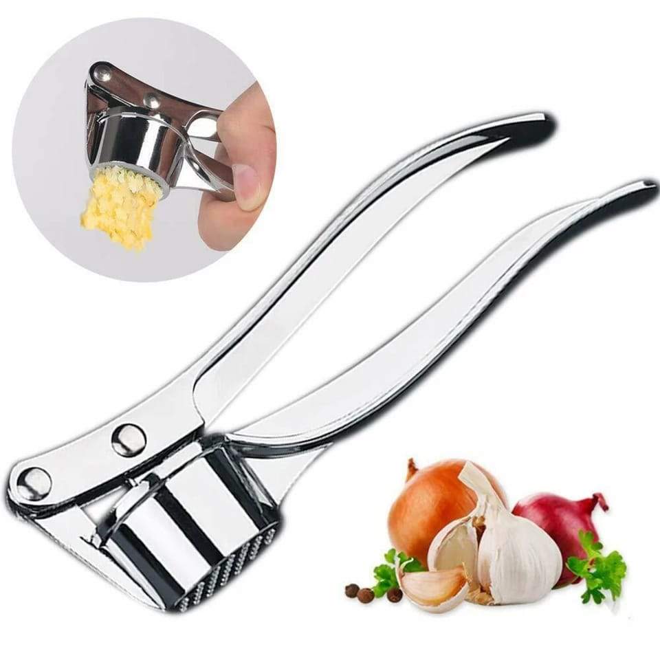3042 Stainless Steel Garlic Press Crusher,Crusher,Squeezer,Masher,and Lemon Juicer