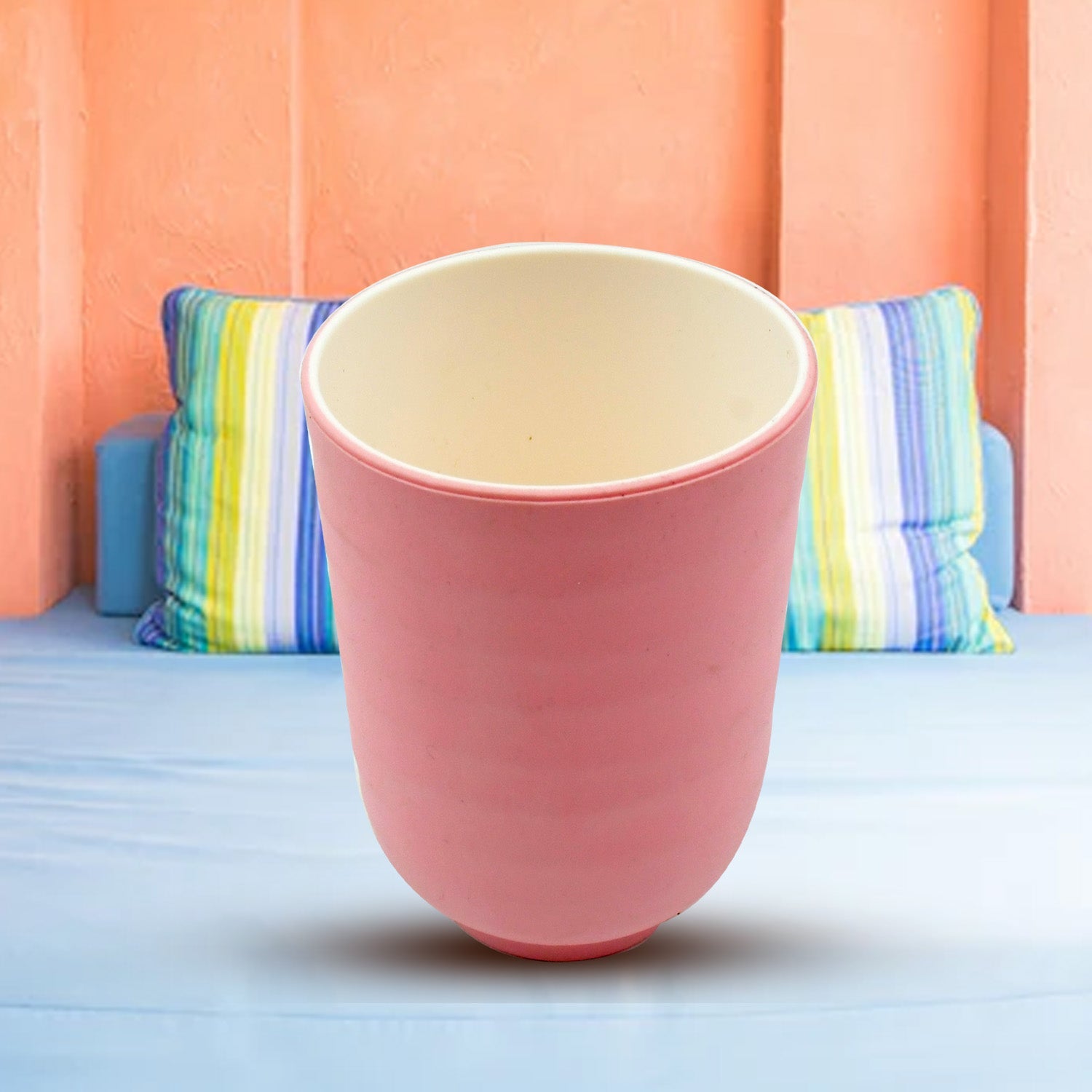 4286 Multi-Purpose Plastic Cup, Reusable Cups, Bathroom Cup Environmental Friendly Festival for Drinking Tea Coffee, Non-slip Bathroom Cup Tooth Cups for Outdoor for Household Gift For Birthday, (1 Pc)