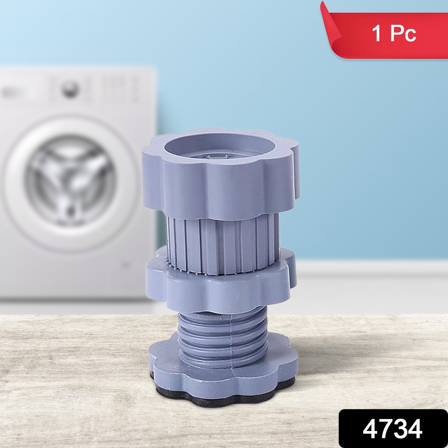 Washing machine support, anti vibration washing machine support adjustable washer anti vibrasion pads, washer & dryer pedestals, Washing Machine Accessory Anti- Skid Pad PVC Lifting Pad Non-Slip ( 4 Pc Set | 1Pc )