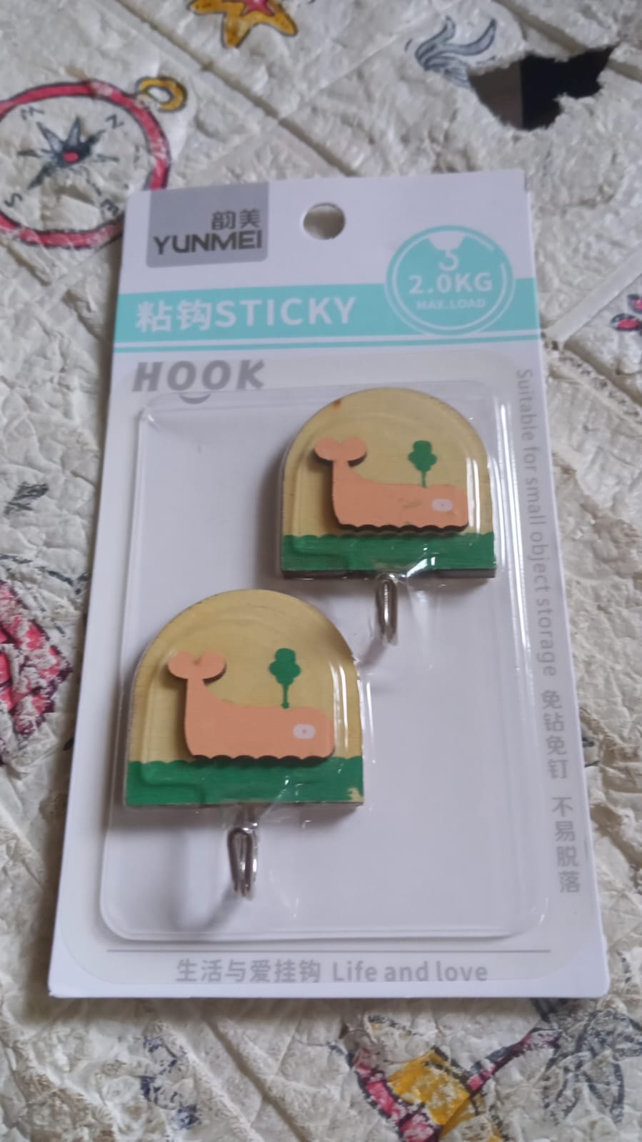 Multipurpose Strong Hook Self-Adhesive hooks for wall Heavy Duty Hook, Sticky Hook Household For Home, Decorative Hooks, Bathroom & All Type Wall Use Hook, Suitable for Bathroom, Kitchen, Office