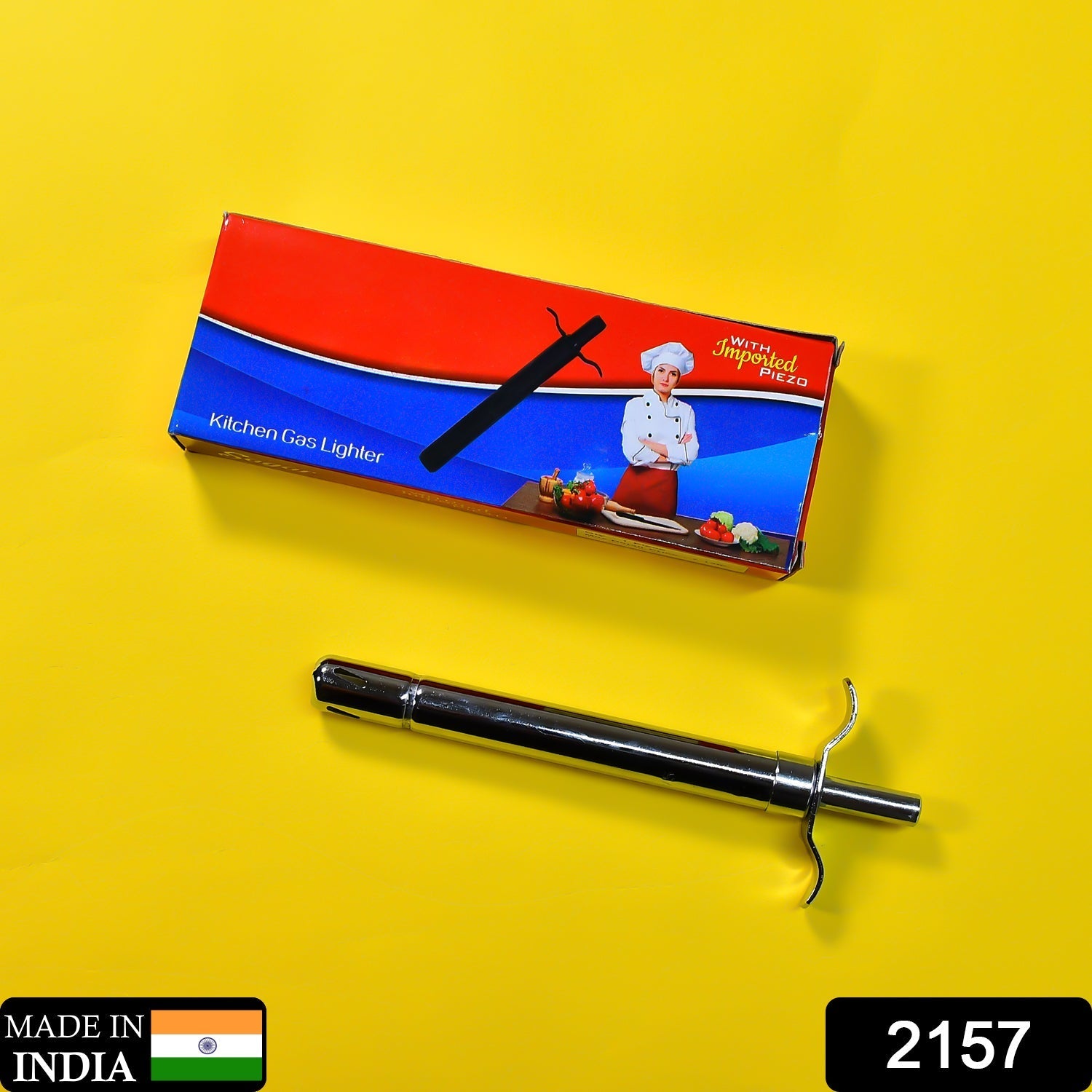 2157 Stainless Steel Electronic Gas Lighter for lighting Gas Stove