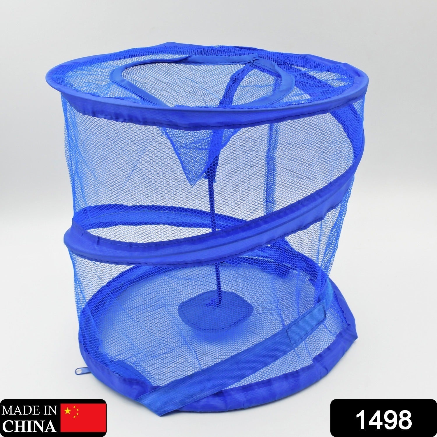 1498 Mesh Popup Laundry Hamper, Foldable Portable Cylindrical Dirty Clothes Basket for Bedroom, Kids Room, College Dormitory and Travel