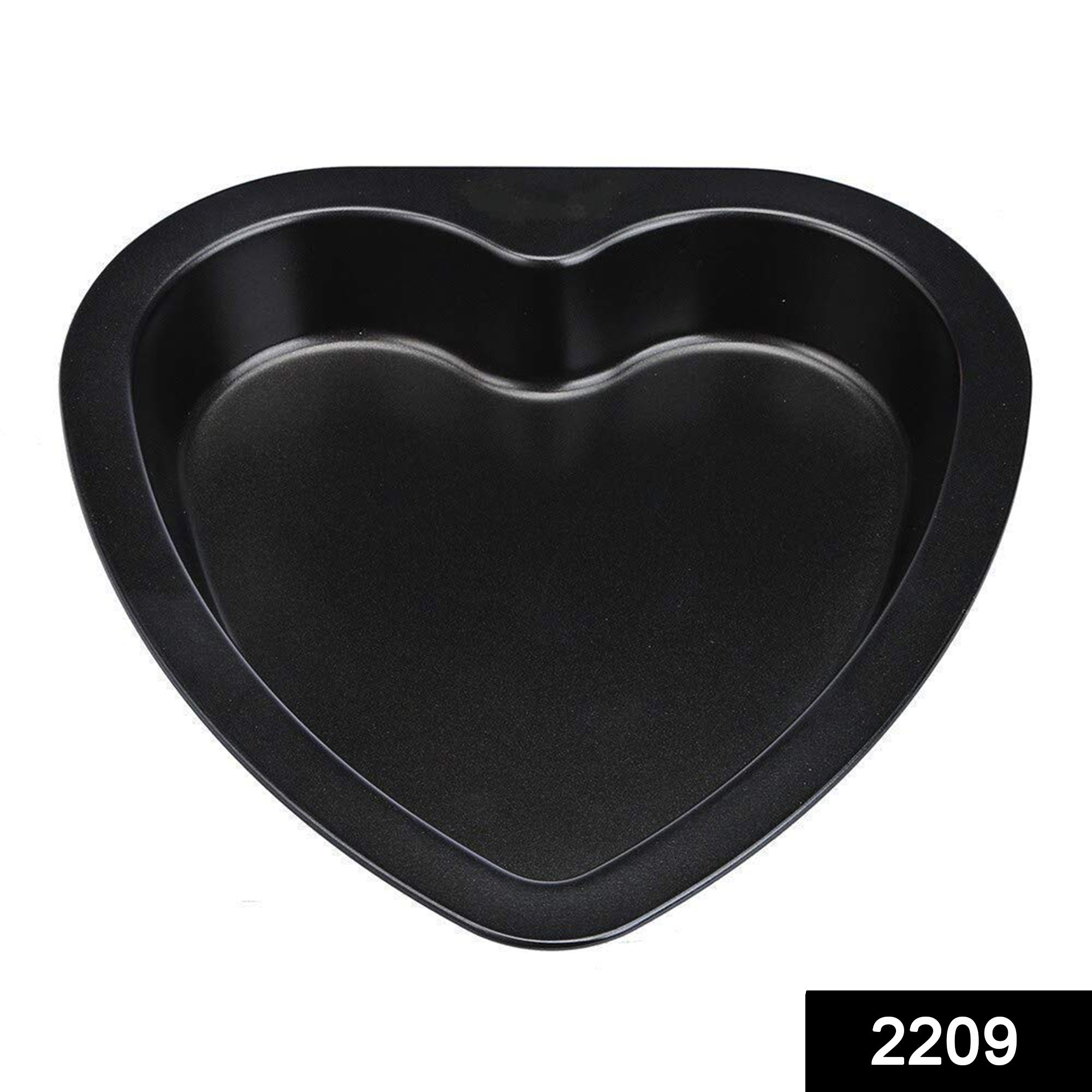 2209 Heart Shape Cake Mould Non Stick Steel 1 kg Cake Baking Tray ( 23cm)