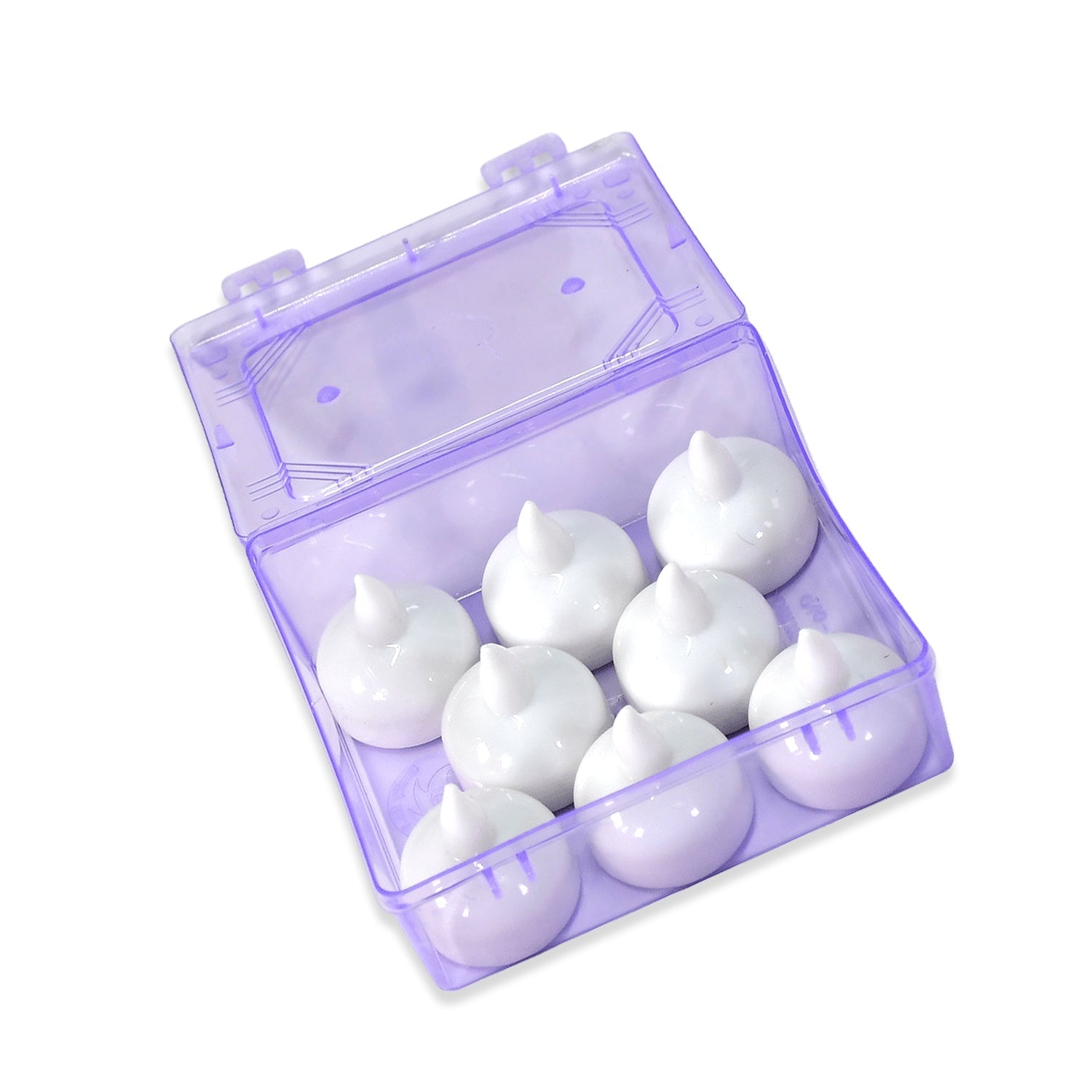 6433 Set of 8Pcs With transparent box. Flameless Floating Candles Battery Operated Tea Lights Tealight Candle - Decorative, Wedding.