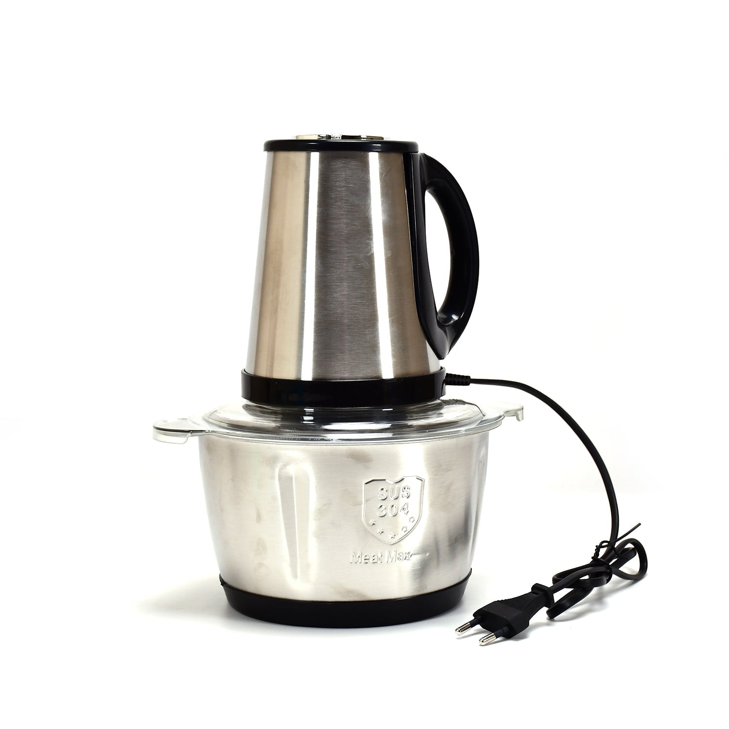 2362 STAINLESS STEEL ELECTRIC MEAT GRINDERS WITH BOWL HEAVY FOR KITCHEN FOOD CHOPPER, MEAT, VEGETABLES, ONION , GARLIC SLICER DICER, FRUIT & NUTS BLENDER (2L, 250WATTS)