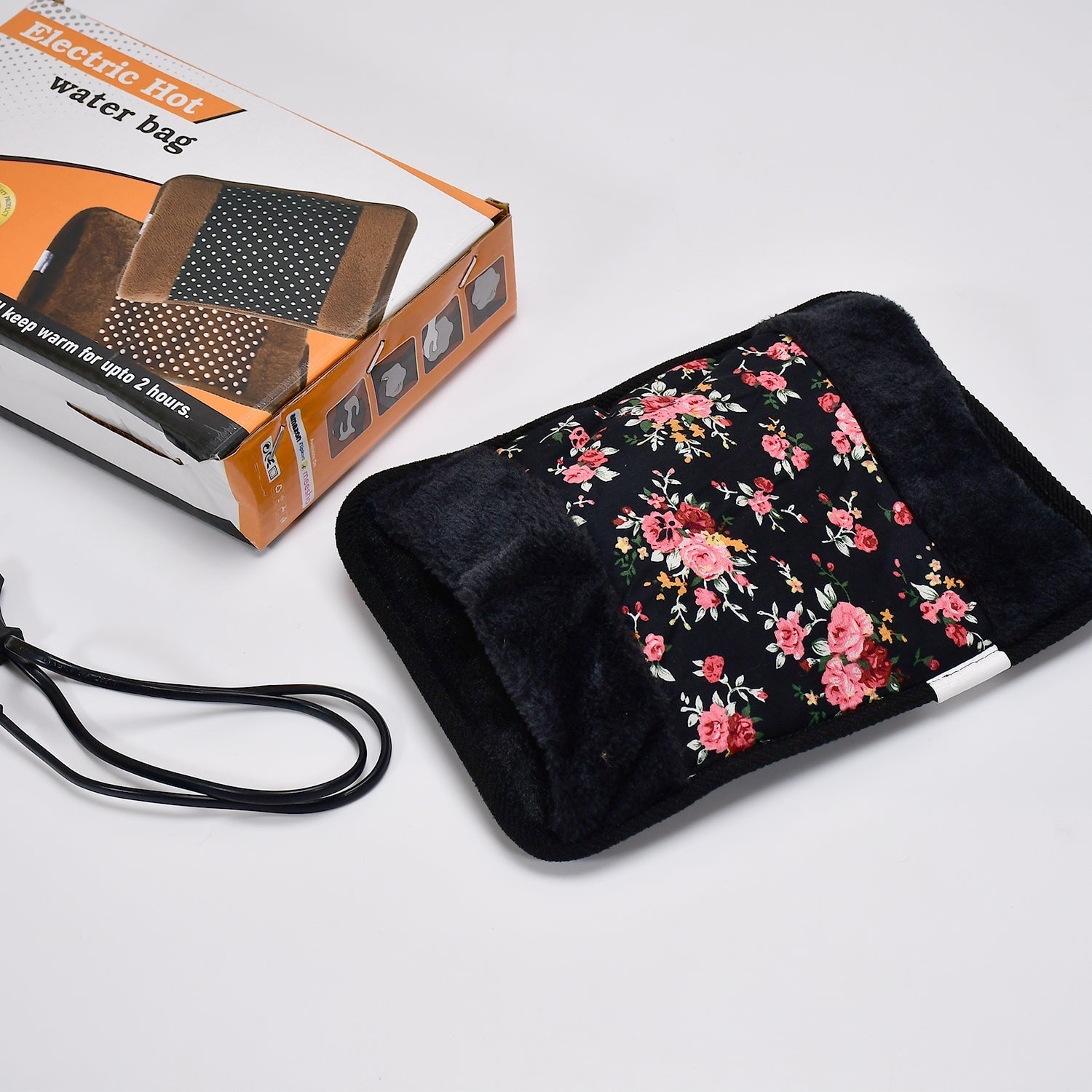 6638 Electric hot water bag with Fur Velvet heating bag, hot water bag, Heating Pad, Heat Pouch Hot Water Bag.