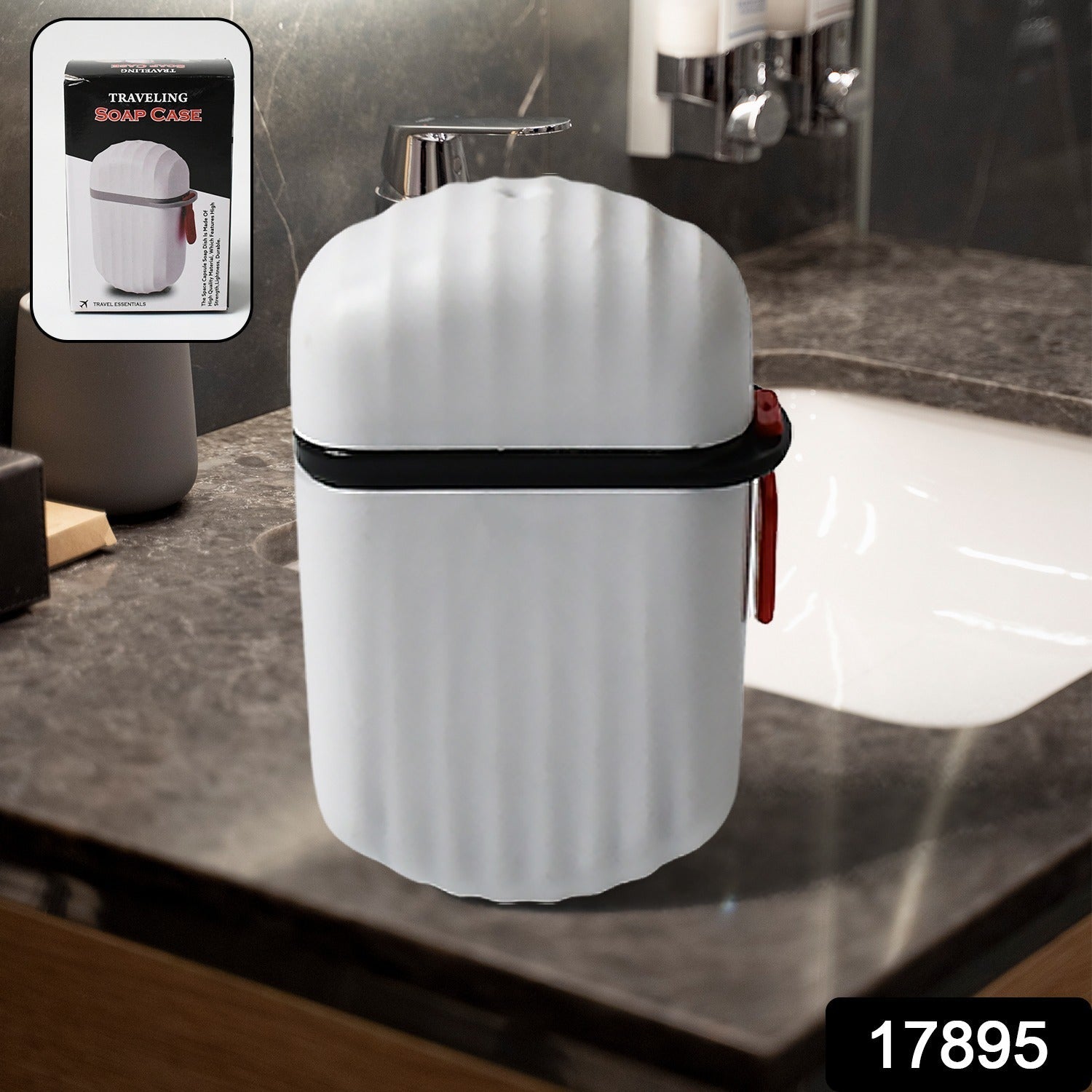 17895 Stylish and Practical Soap Holder for Travel Soap Box With Secure Seal and Non Leak Design Stylish Soap Box for Home, Bathroom, Hiking, Travel, Camping Capsule Soap Box (1 Pc)