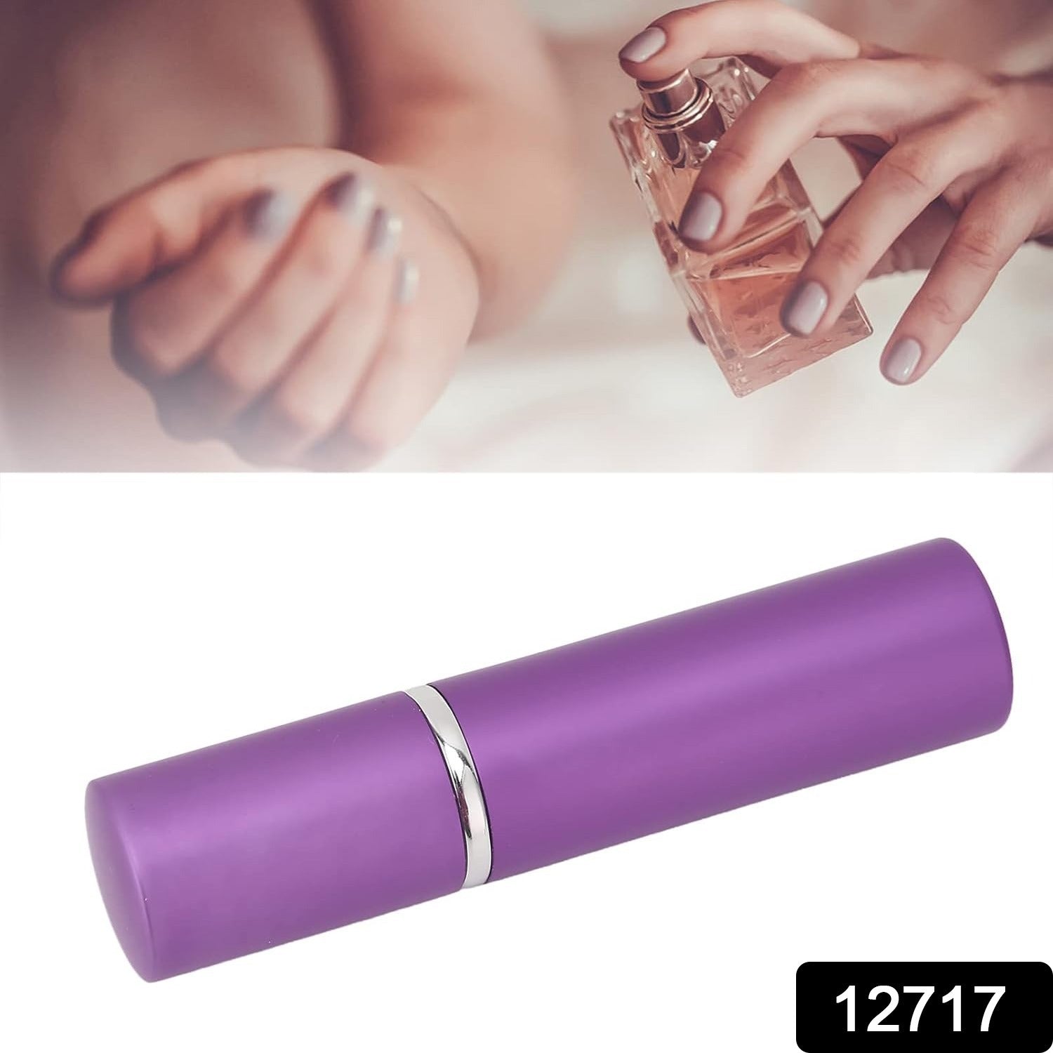 12717 Empty Spray / Perfume Bottle Refillable Fine Mist Perfume For Sanitizer Travel Beauty Makeup Perfume filler (1 Pc)