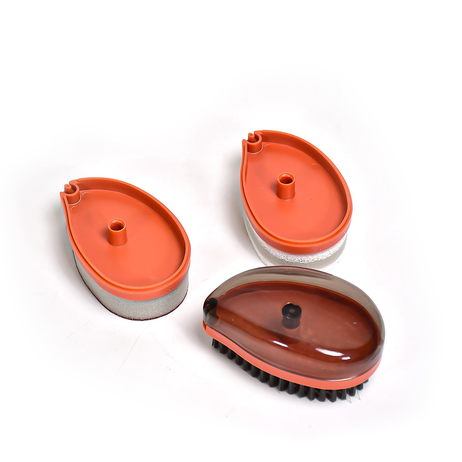 4030 Plastic Wet and Dry Brush for home (Multicolor, 3 Units)