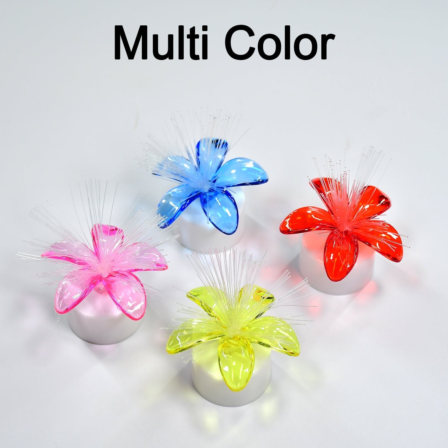 6237 Fiber Optic Light, Mini Color Change LED Table Centerpieces, Light Up Candle - Pack of 12