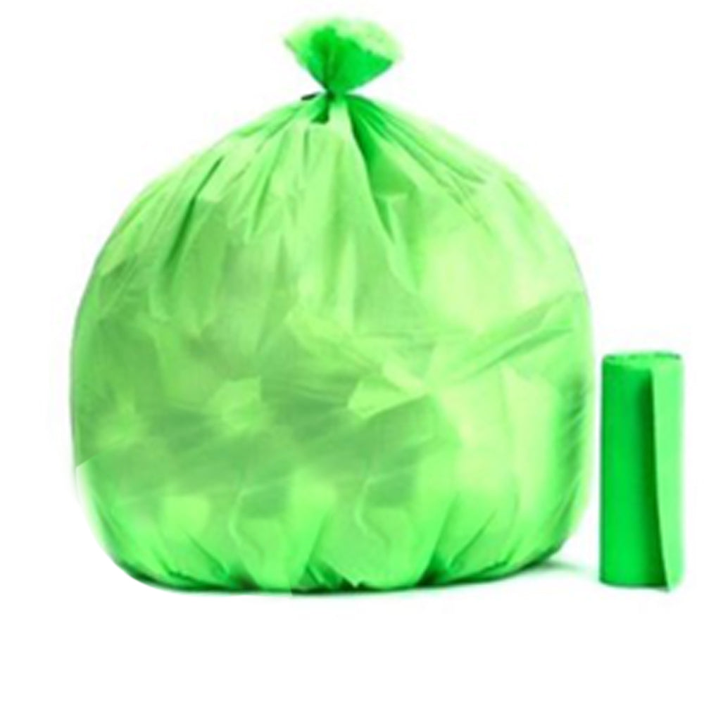 1585 Bio-degradable Eco Friendly Garbage/Trash Bags Rolls (19" x 21") (Green)