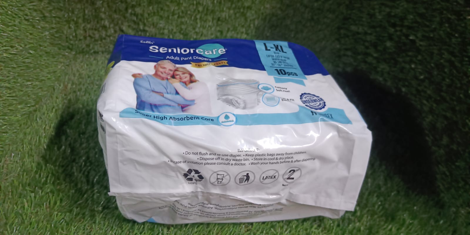 0963 Large - Extra Large Senior care Adult Pull Up Diaper Pants (Waist Size (90-140 Cm | 35 -55 Inch) Adult Diapers ( Large - Extra Large L-XL10Pc)