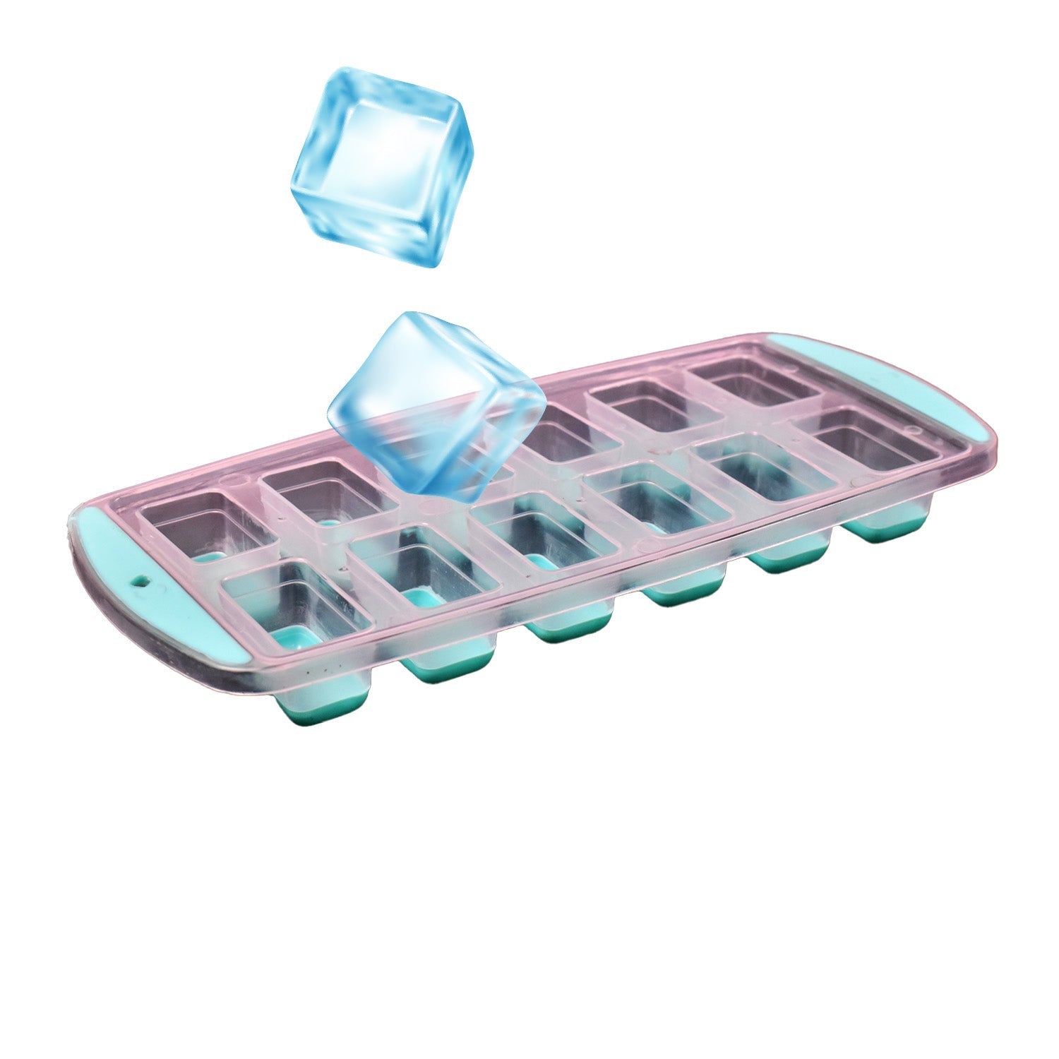 7170 12 Grid Silicon Ice cubes Making Tray Food Grade Square Ice Cube Tray | Easy Release Bottom Silicon Tray