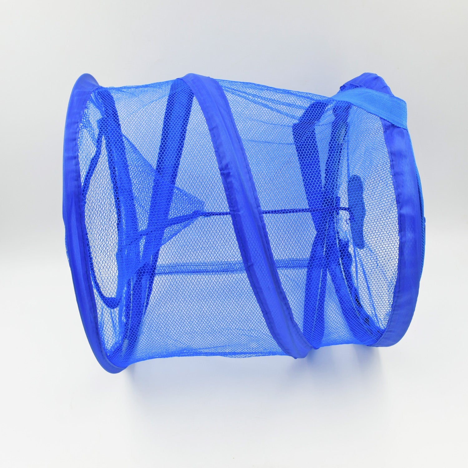 1498 Mesh Popup Laundry Hamper, Foldable Portable Cylindrical Dirty Clothes Basket for Bedroom, Kids Room, College Dormitory and Travel