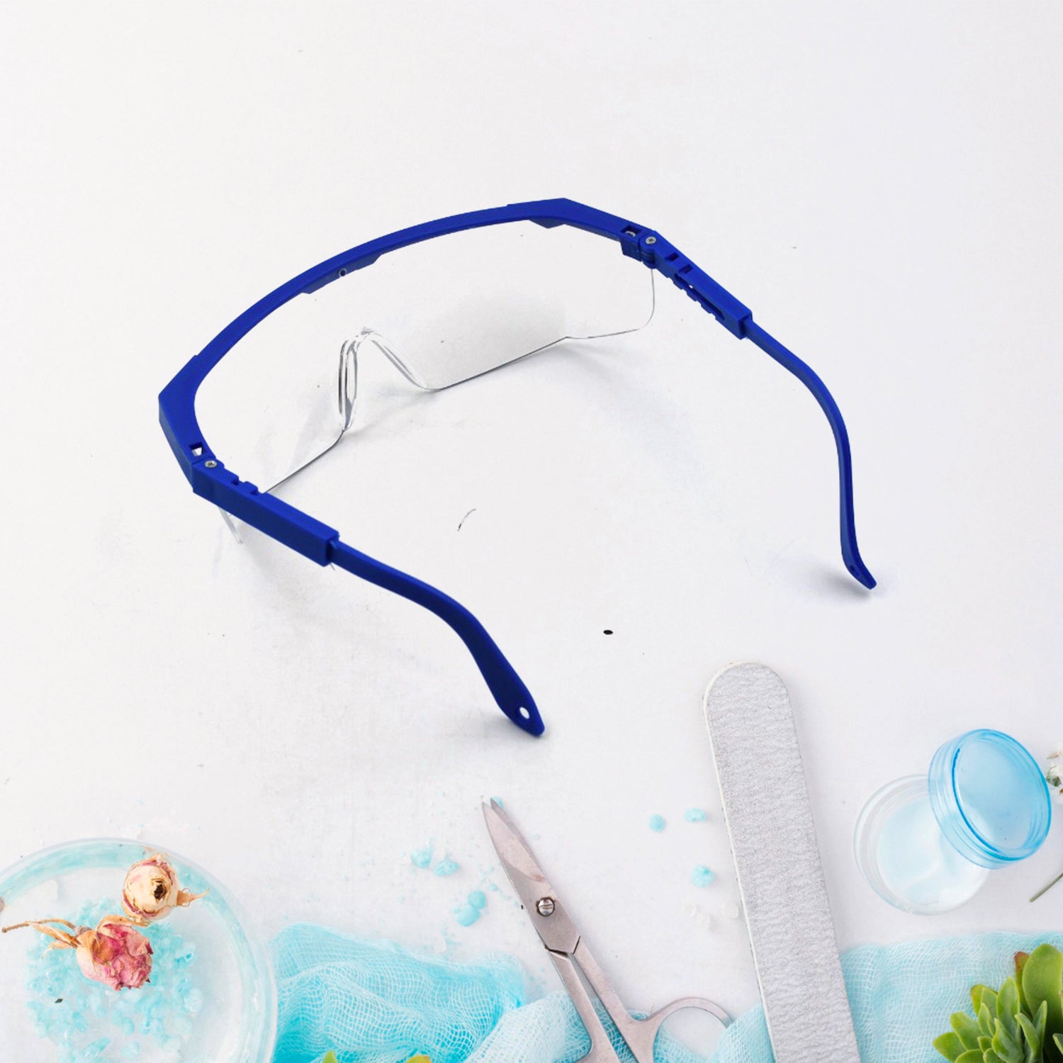 7951 Safety Glasses Dust Wind Proof Eye Glasses UV Protection, Safety Goggles Eyewear Adjustable spray clear shooting eye protection eyewear clear glasses for men women lab goggles over glasses