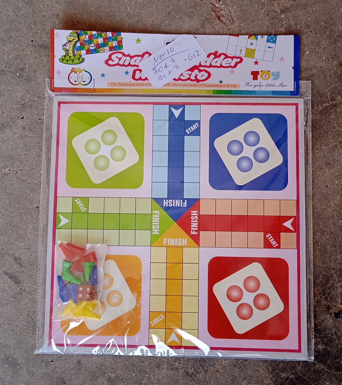 4366 Family Board Game with Two Modes | Two Side Different Ladder, Ludo Games for Children and Families | 2 to 4 Players - Age 3 Years and Above (2 in 1)