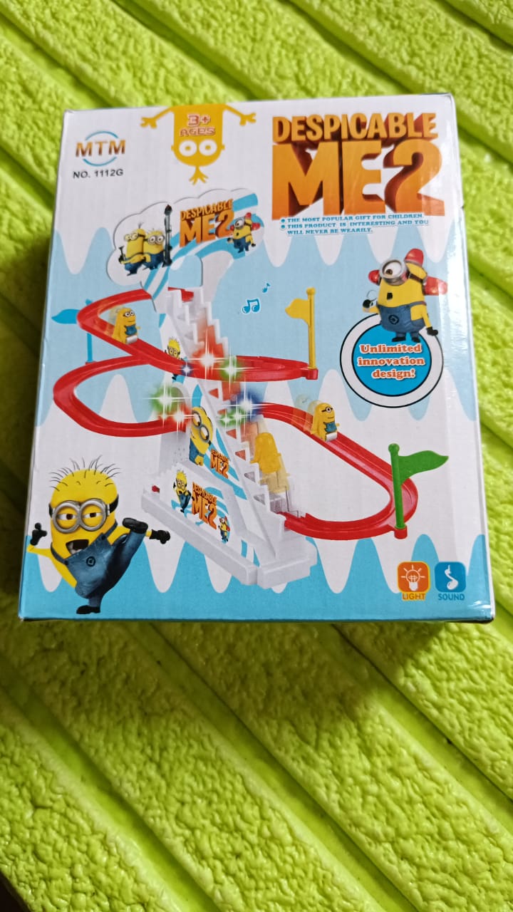 4480 Ducks Climb Stairs Toy Roller Coaster, Electric Duck Chasing Race Track Set, Fun Duck Stair Climbing Toy with Flashing Lights Music and 3 Ducks, Small Ducks Climbing Toys