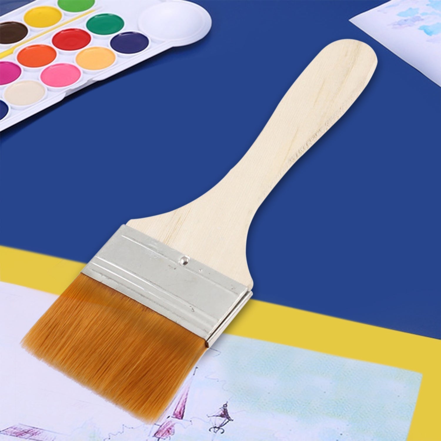 4674 Artistic Flat Painting Brush