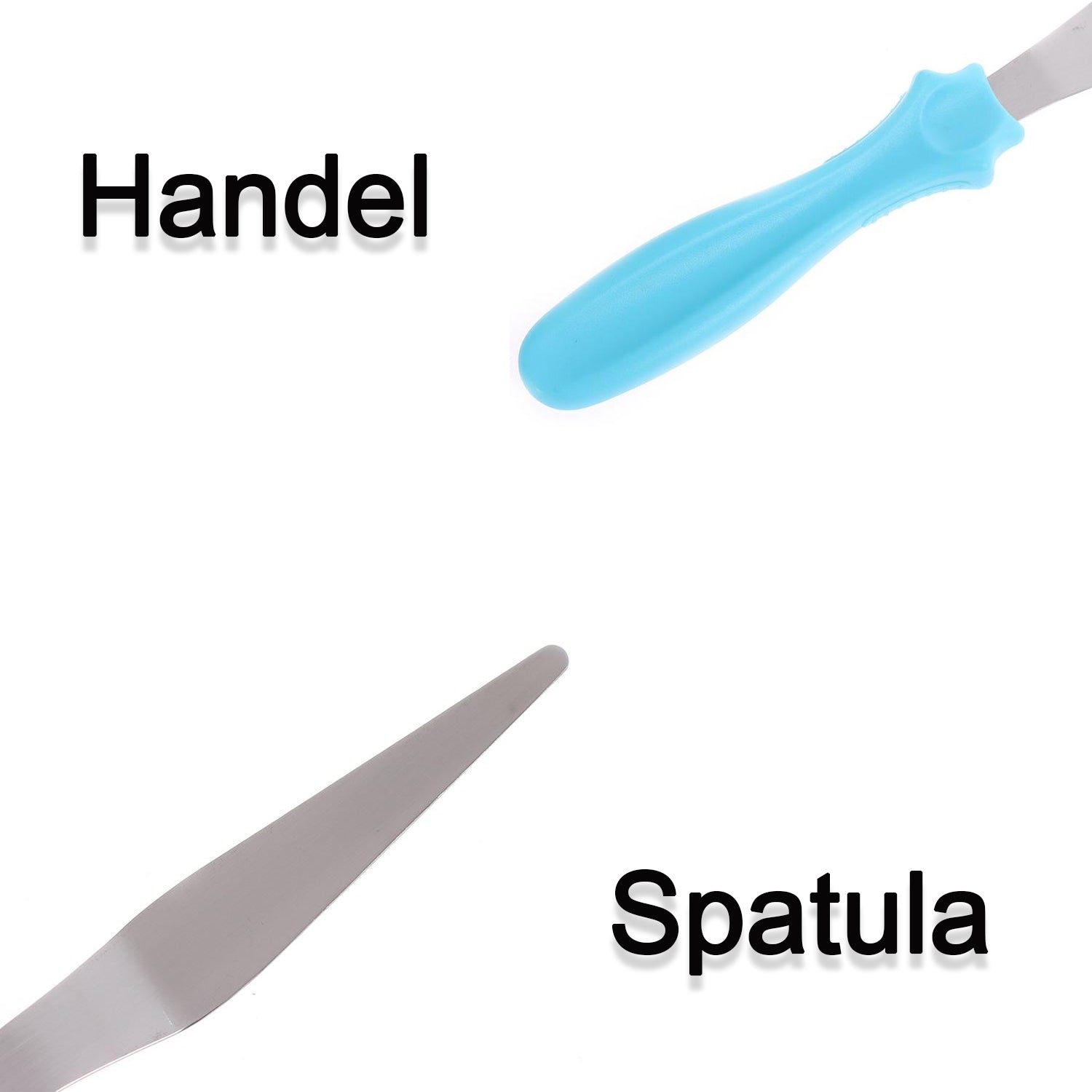 2805 MULTI-FUNCTION STAINLESS STEEL CAKE ICING SPATULA FLAT ANGULAR TRIANGLE PALLET KNIFE SET