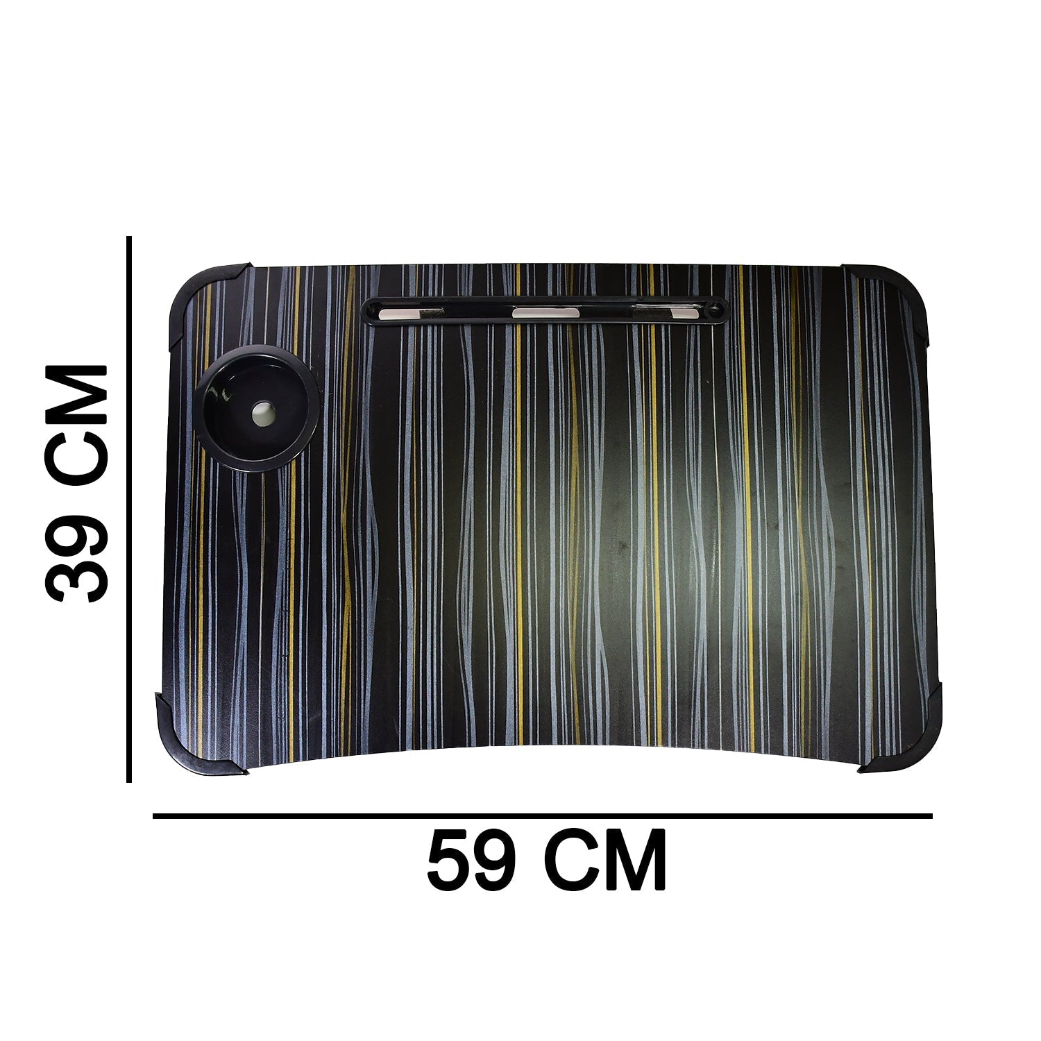 4989 Laptop Table Foldable Portable Notebook Bed Lap Desk Tray Stand Reading Holder with Coffee Cup Slot for Breakfast, Reading & Movie Watching.