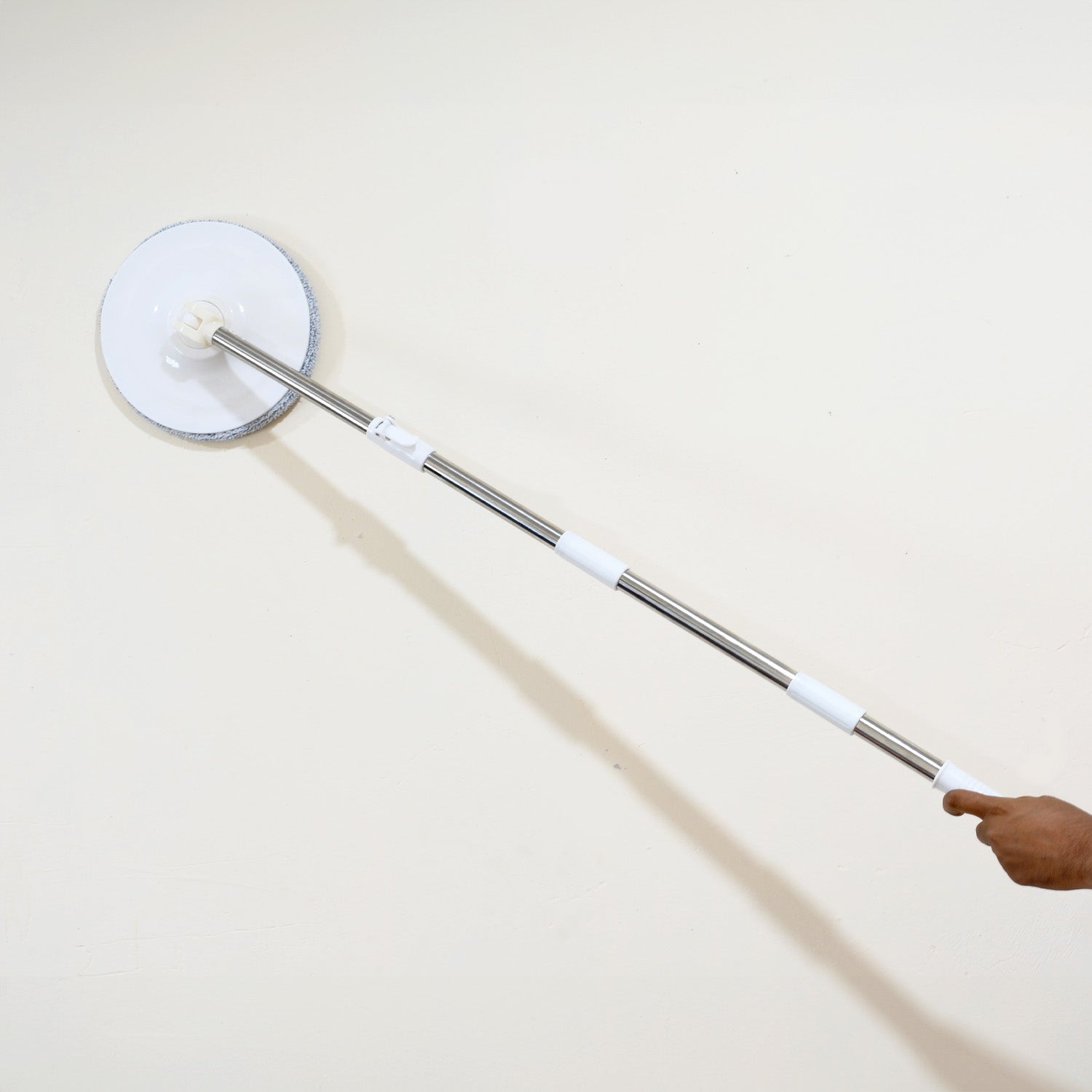 8162 Round Shape Mop Head with 1 Pad Extra Clean Water Spin Mop with Separate Water Bucket, Suitable for All Types of Flooring, Separates Dirty and Clean Water, Wet