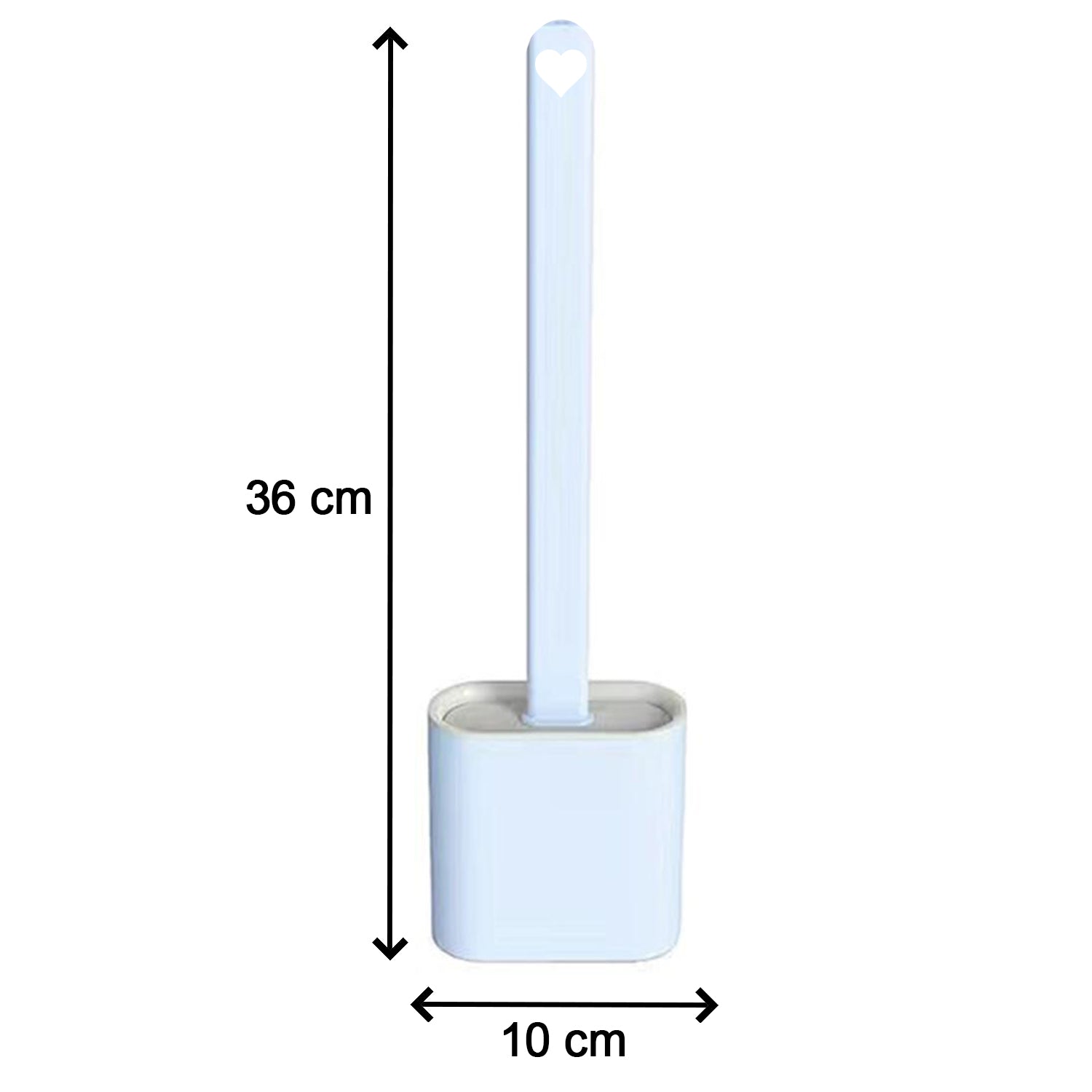 1410A Silicone Toilet Brush with Holder Stand for Bathroom Cleaning