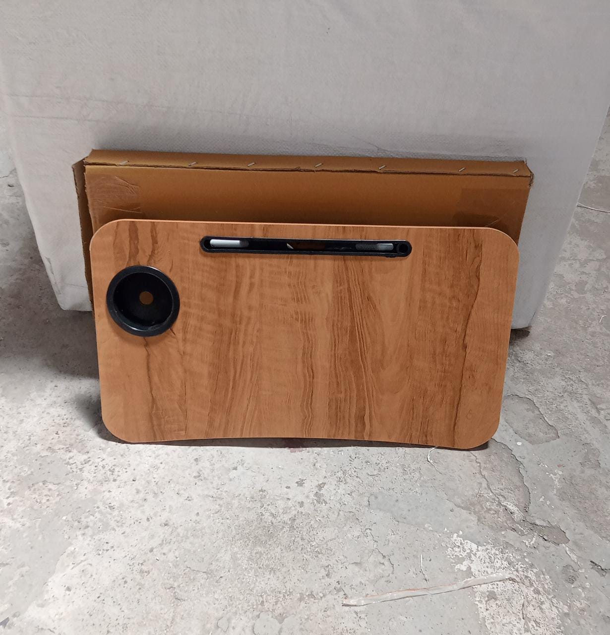 7864 FOLDABLE BED STUDY TABLE PORTABLE MULTIFUNCTION LAPTOP TABLE LAPDESK FOR CHILDREN BED FOLDABLE TABLE WORK OFFICE HOME WITH TABLET SLOT & CUP HOLDER