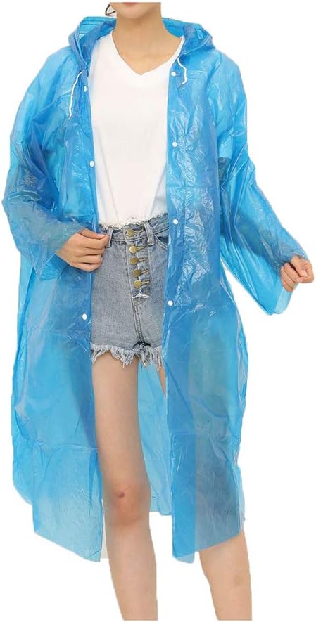 9311 Portable Adult Rain Coat, Raincoat Waterproof Button Cardigan Portable Raincoat Adult Outdoor Traveling Plastic Material Raincoat/Rain wear/Rain Suit for Outdoor Accessory (1pc)
