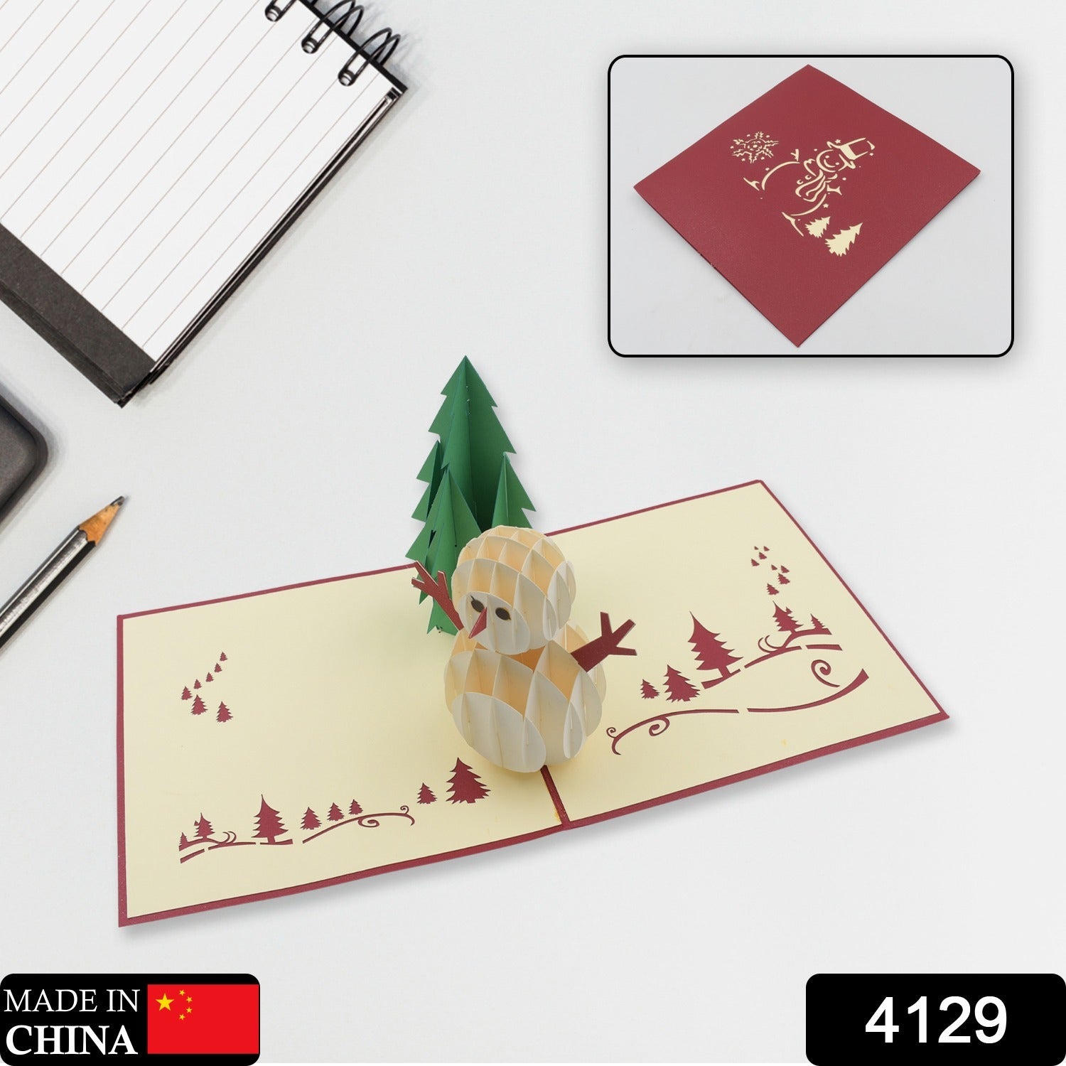 3D Paper Wish Card High Quality Paper Card All Design Card Good Wishing Card (All 3D Card Birthday, Christmas Card, Cartoon Card, Love Heart Card) (1 Pc)