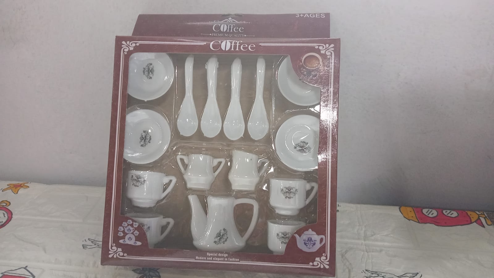 4445 Tickles Tea toy Set | Coffee Kitchen Plastic Set Toy for Kids, Boys & Girls (15Pcs)