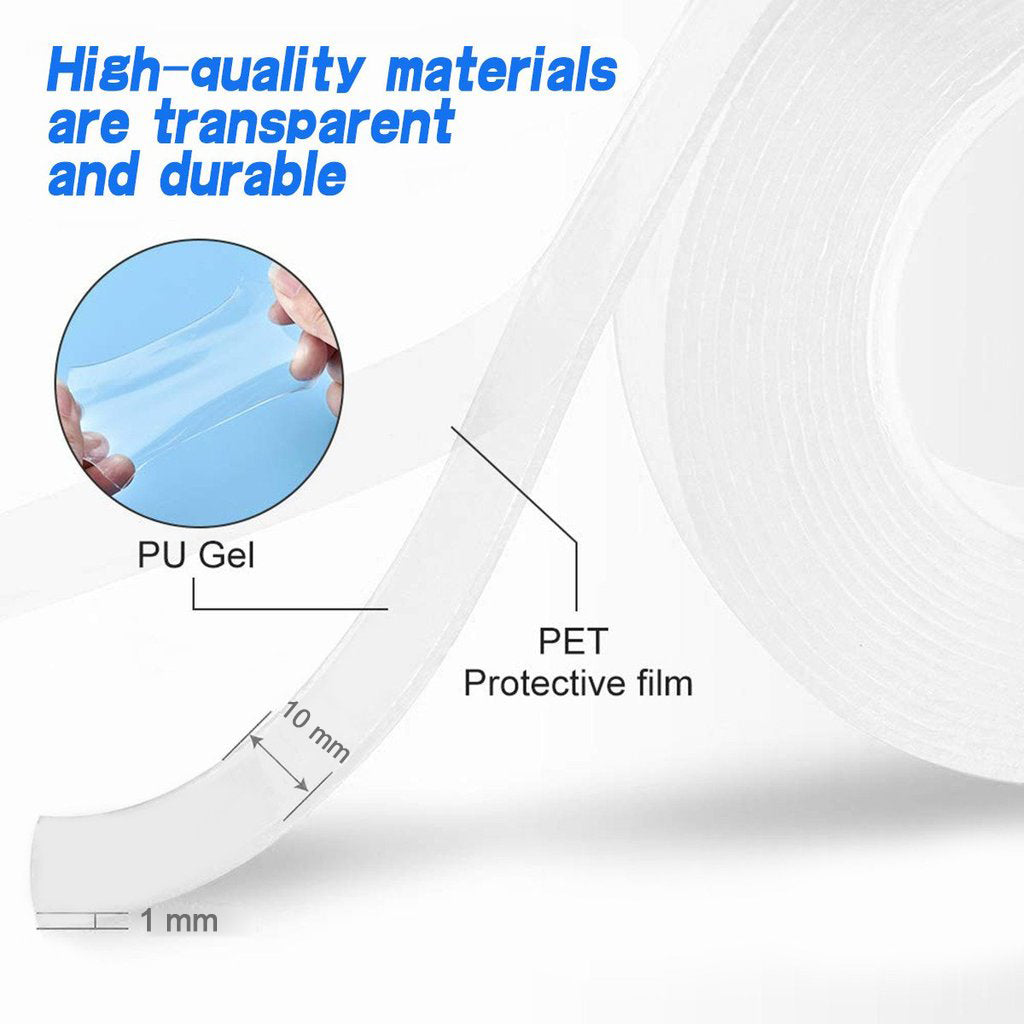 1678 5 Meter Double Sided Adhesive Silicon Grip Gel Tape