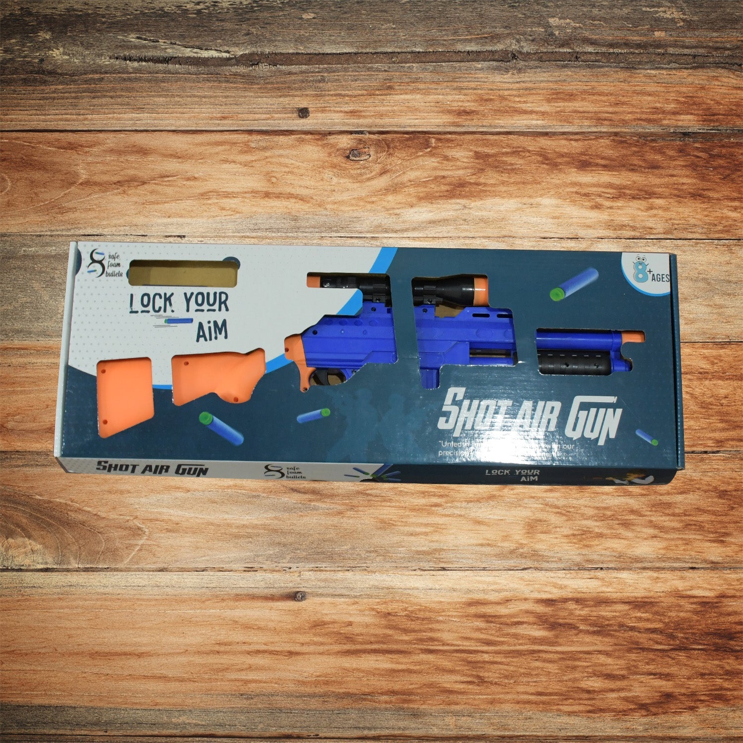 4325 Big Plastic Toy Gun for Kids - 22 Inch Gun Toy for Kids Shooting Gun with 6 fence arrows Kids Toy Return Gift Item, Shot Air Gun For Diwali Gift, Birthday Gift (22Inch)