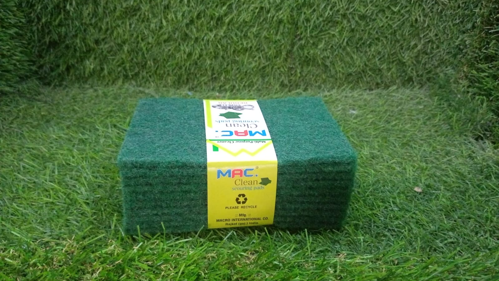 3410 Scrub Sponge Cleaning Pads Aqua Green 10PCS