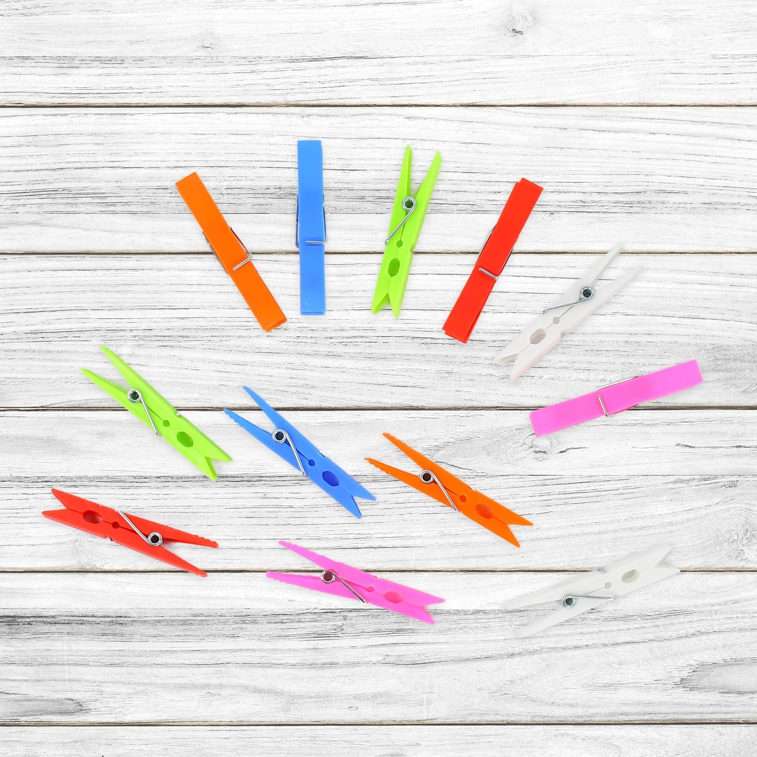 6216 Multi Purpose Plastic Clothes Clips for Cloth Drying Clips (set of 144Pc)