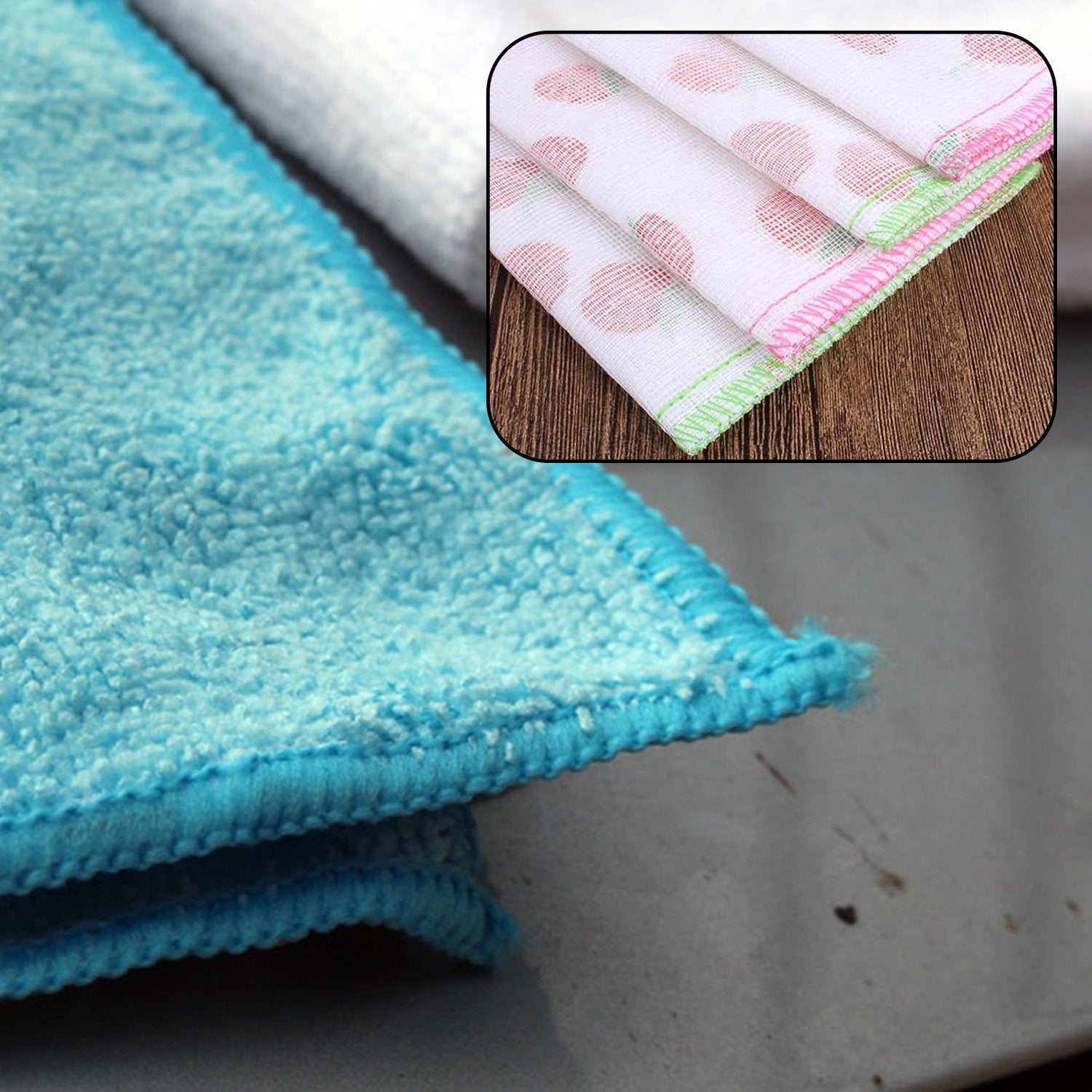 6075 Sweeping Microfiber Cleaning Cloth - 24pc