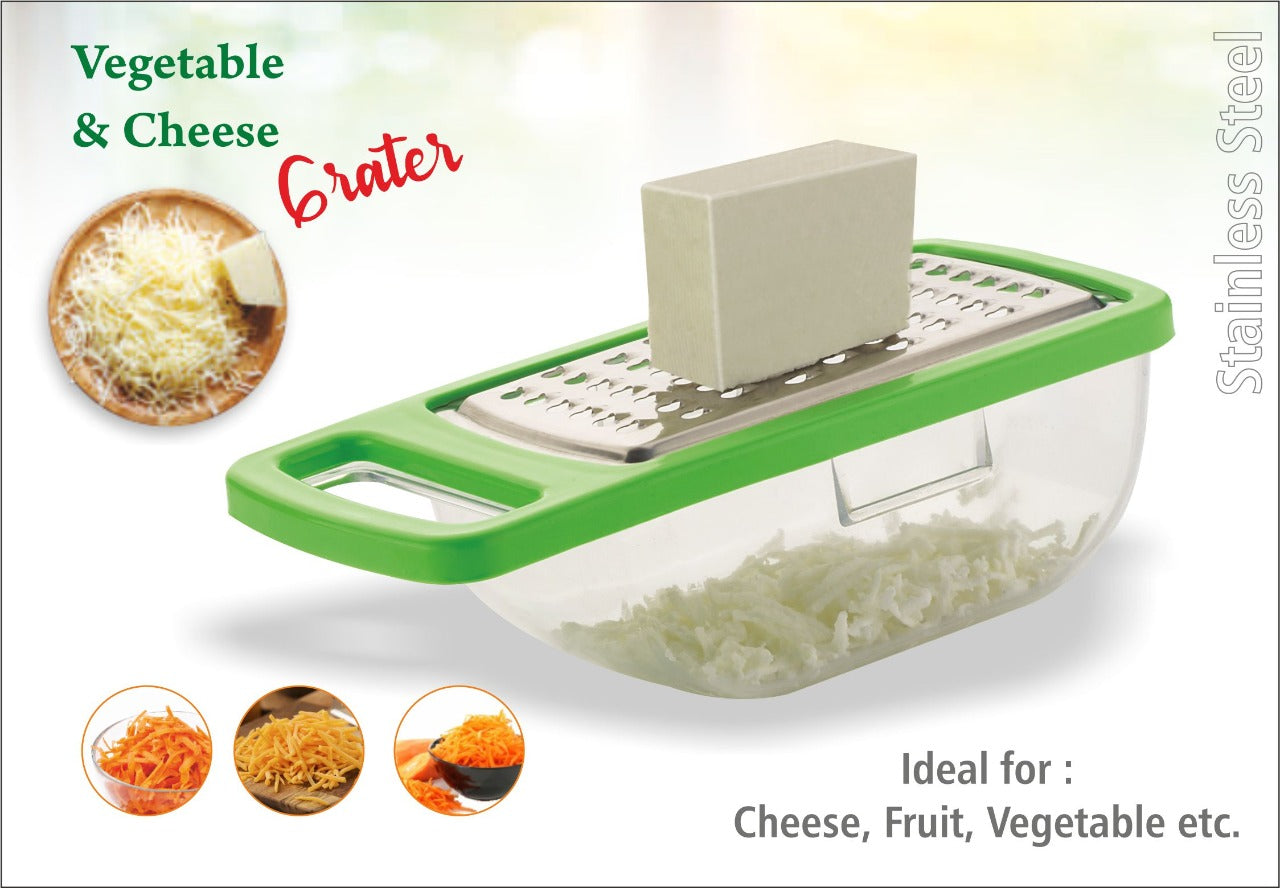 0660 Cheese Grater/Slicer/Chopper With Stainless Steel Blades