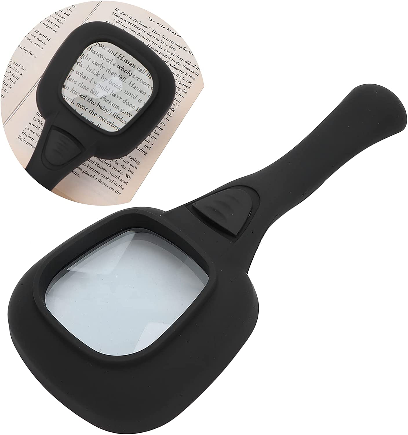 1573A Handheld Magnifying Glass 6 LED Illuminated Lighted Magnifier for Seniors Reading, Soldering, Inspection, Coins, Jewelry, Exploring