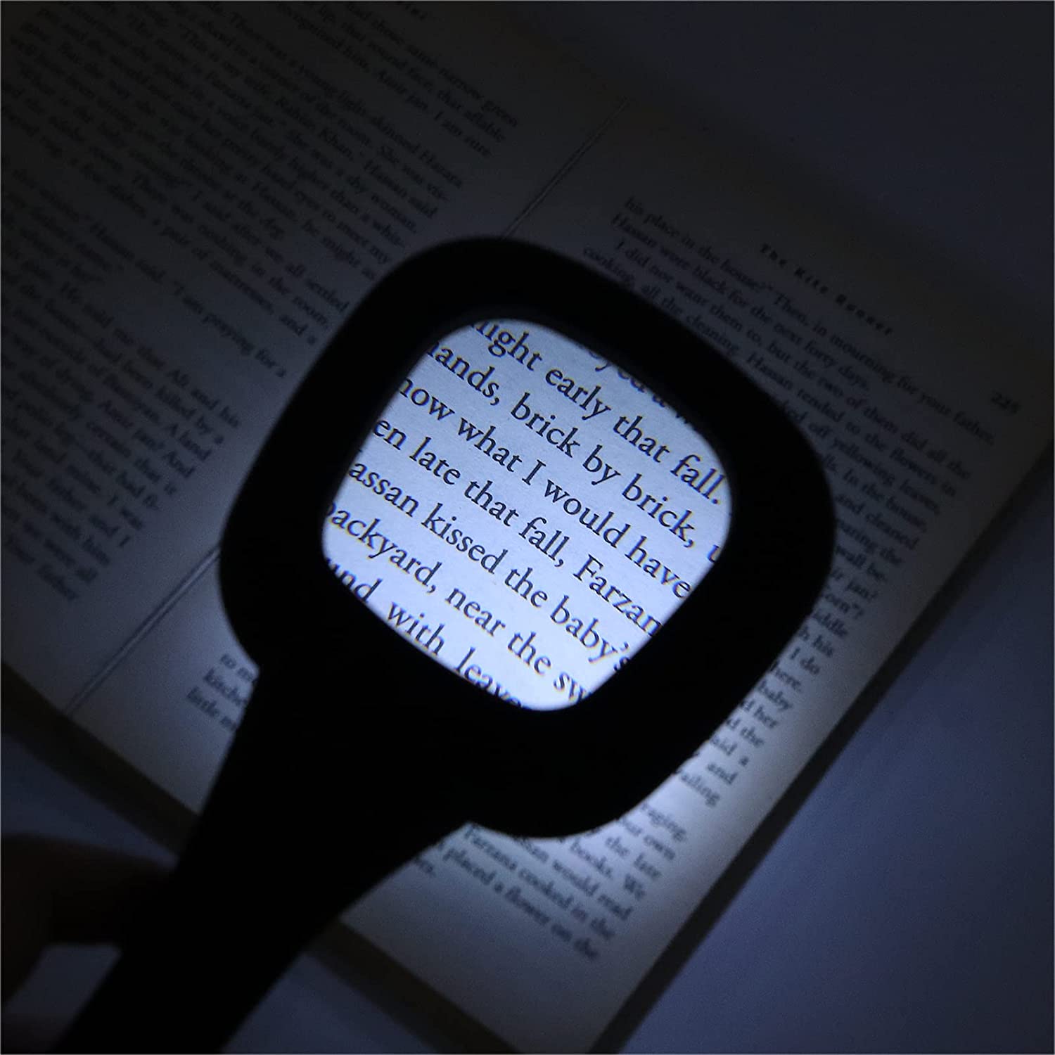 1573A Handheld Magnifying Glass 6 LED Illuminated Lighted Magnifier for Seniors Reading, Soldering, Inspection, Coins, Jewelry, Exploring