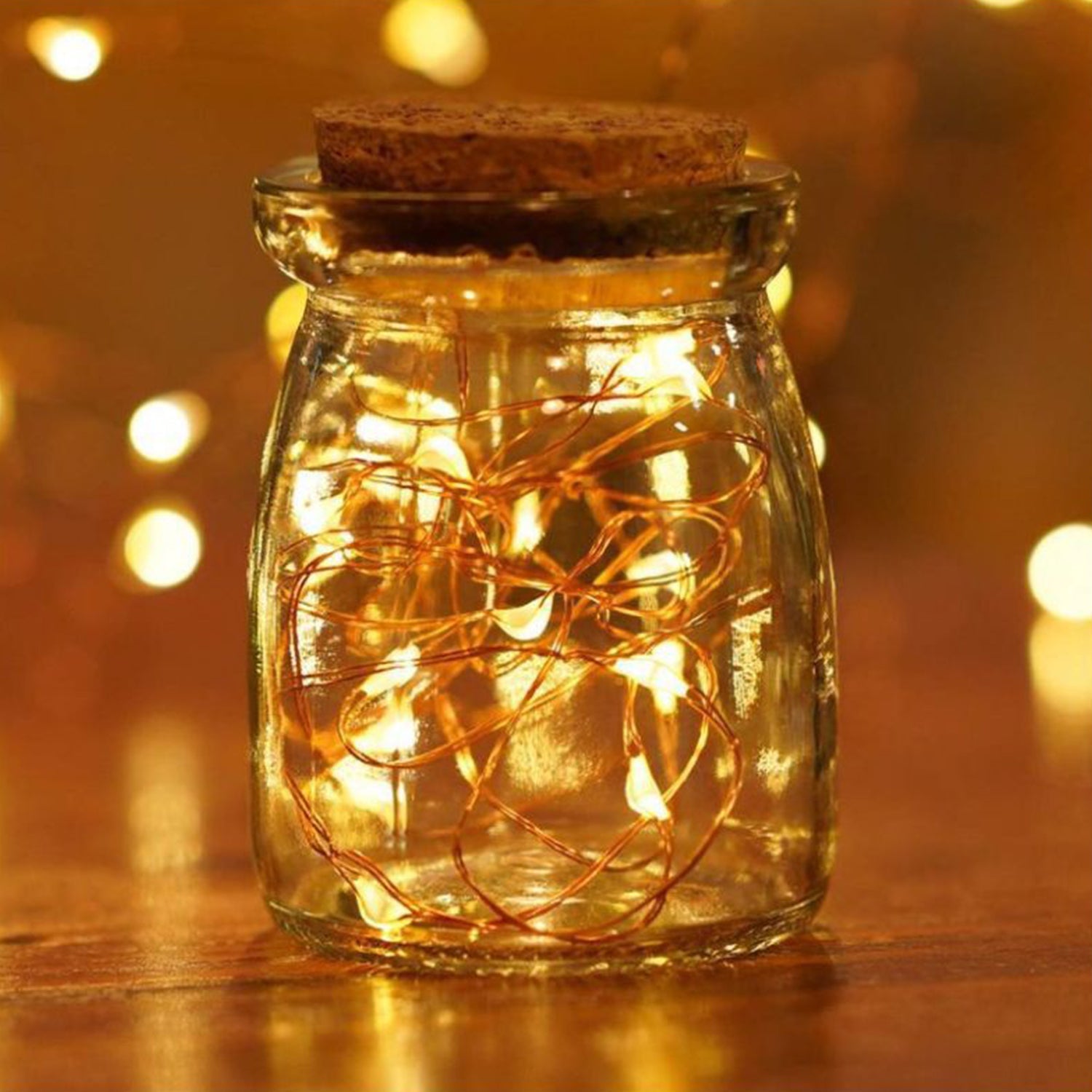 6437 20 LED Wine Bottle Cork Lights Copper Wire String Lights, Battery Powered / Wine Bottle Fairy Lights Bottle