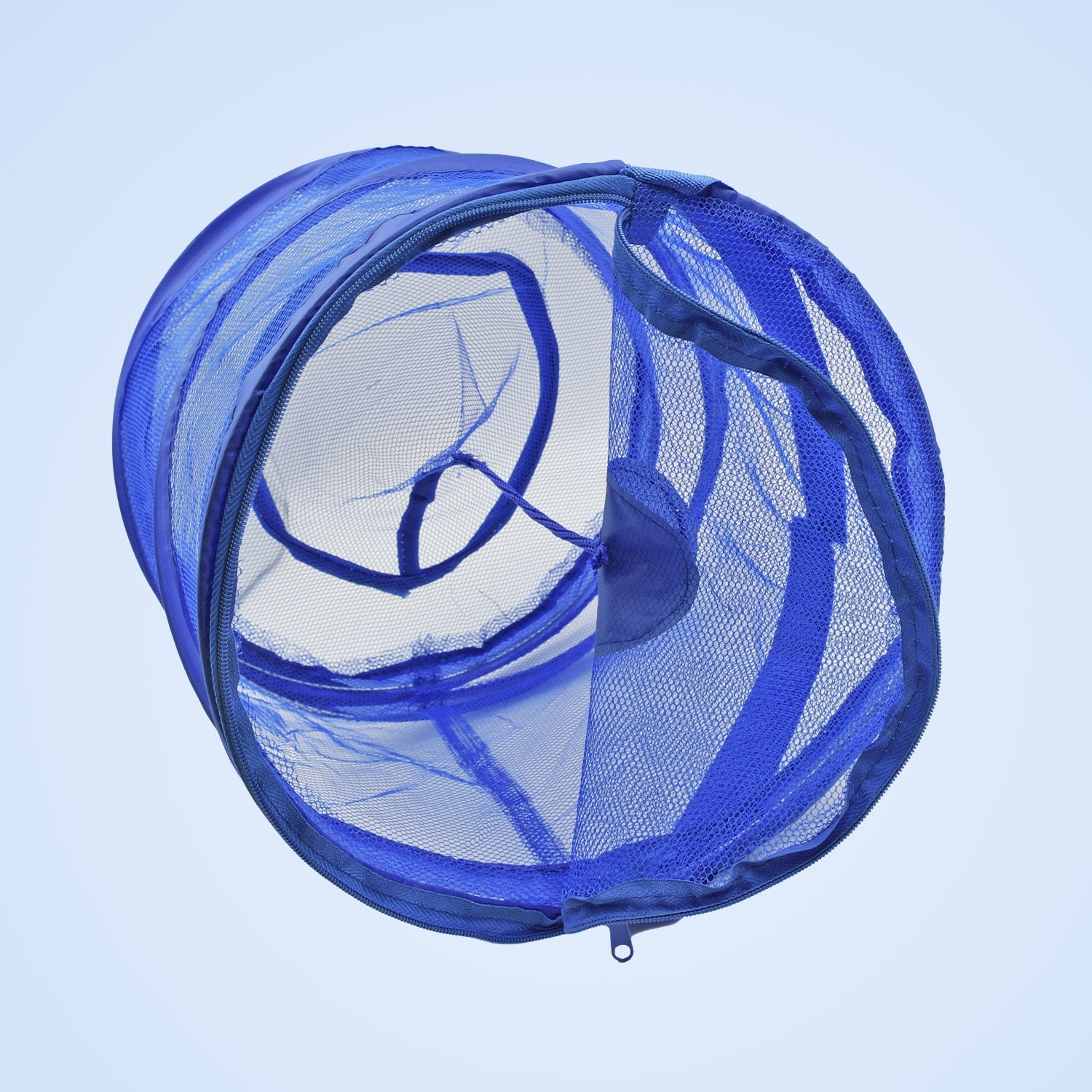 1498 Mesh Popup Laundry Hamper, Foldable Portable Cylindrical Dirty Clothes Basket for Bedroom, Kids Room, College Dormitory and Travel