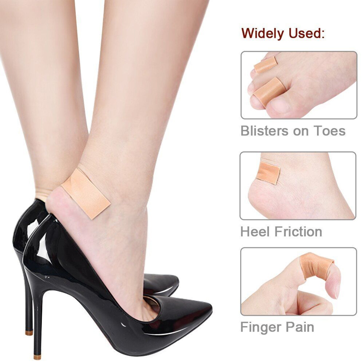 6224 Anti-Wear Foam Cotton Heel Sticker Tape Patch Blister Plaster Waterproof First Aid Blister Pedicure Pad Foot Care Insole