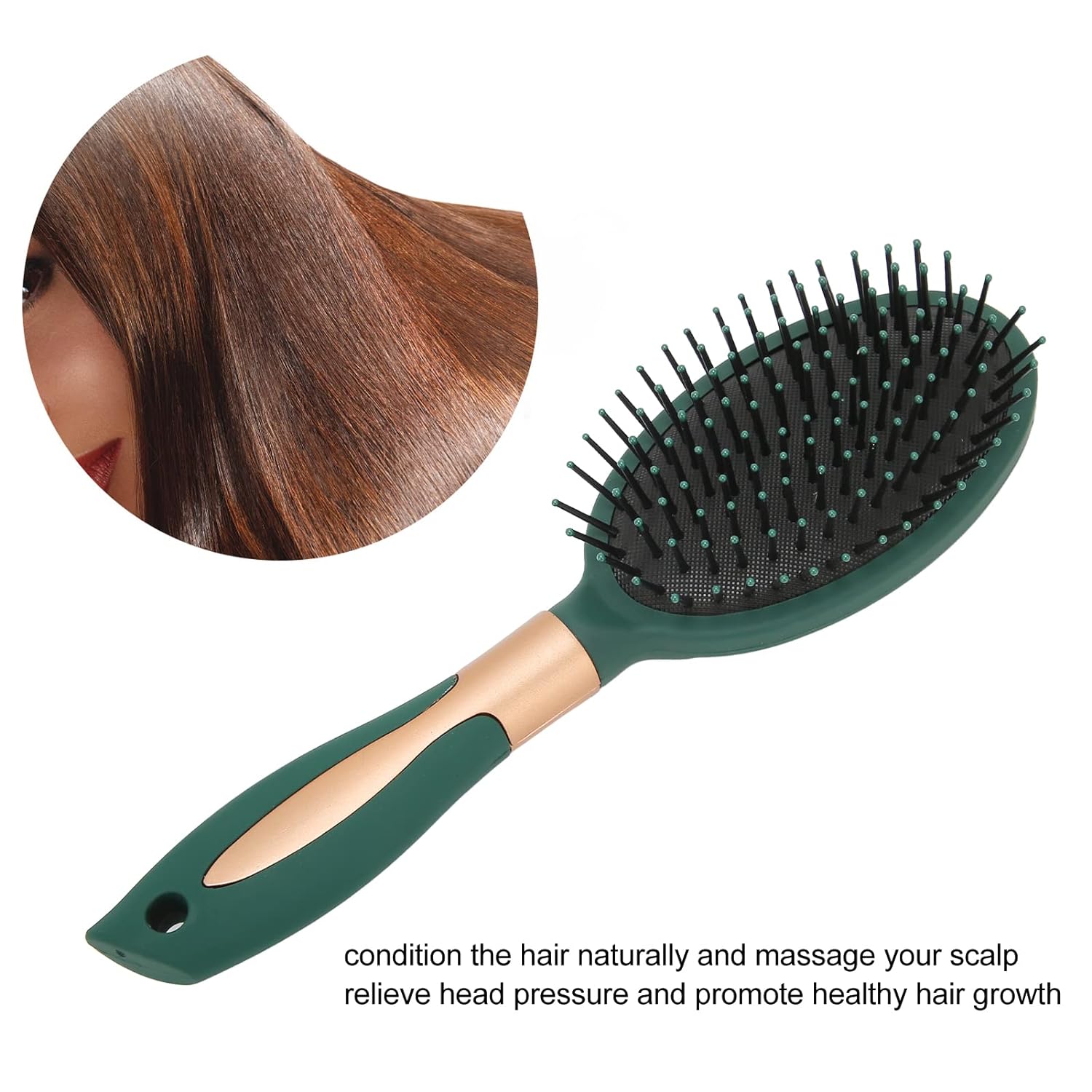 6415 Massage Comb, Air Cushion Massage Hair Brush Ergonomic Matt Disappointment for Straight Curly Hair Cushion Curly Hair Comb for All Hair Types, Home Salon DIY Hairdressing Tool (1 Pc)