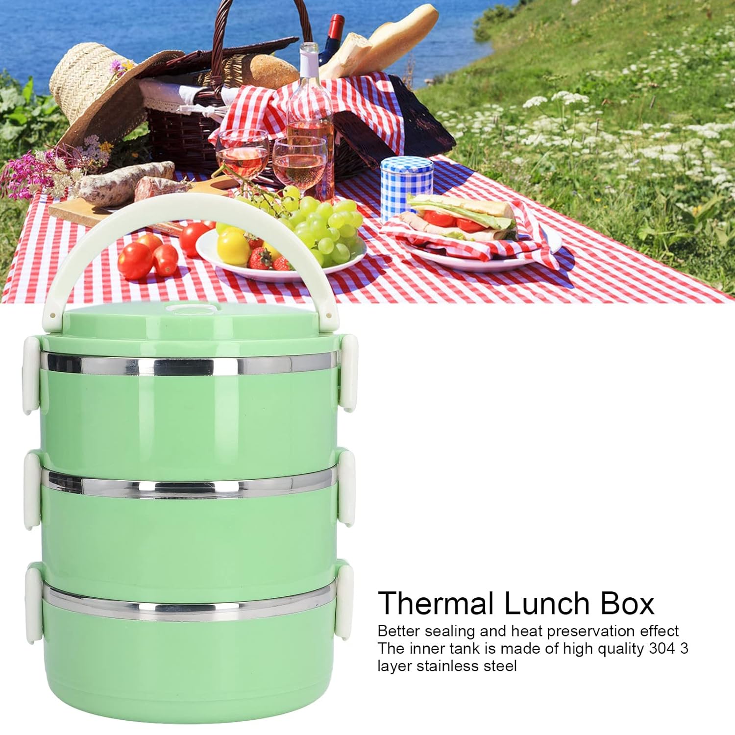 2872A 3 Layer Doraemon Lunch Box Tiffin High Quality Steel Lunch Box 3 Layer Tiffin For School ,Office & Traveling Use
