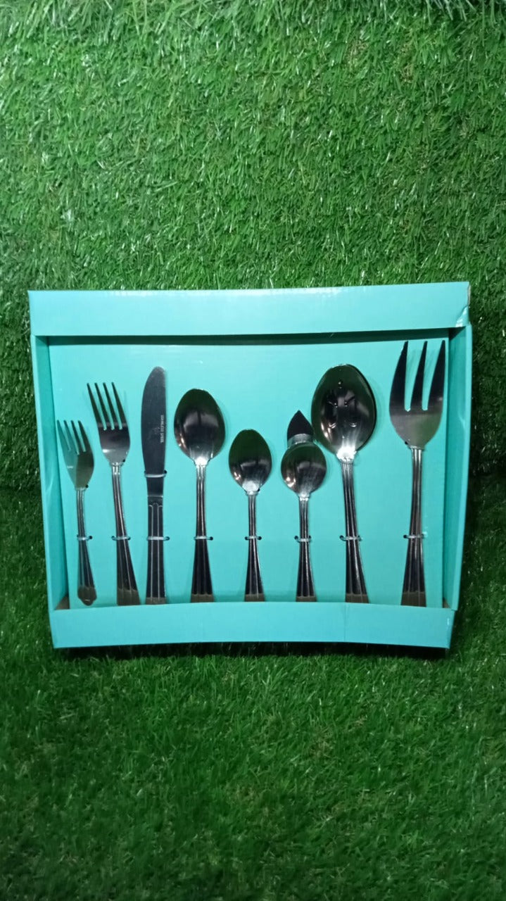 2769 45Pc Stainless steel Flatware Set Used For Dinner, Breakfast And Lunch Purposes In All Kinds Of Places.