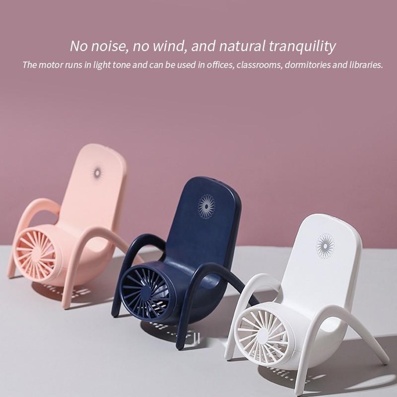 4814 Portable Mobile Phone Holder Fan Personal Fan Multi- Function Fan Handheld Charging Fan (Battery Not Include)