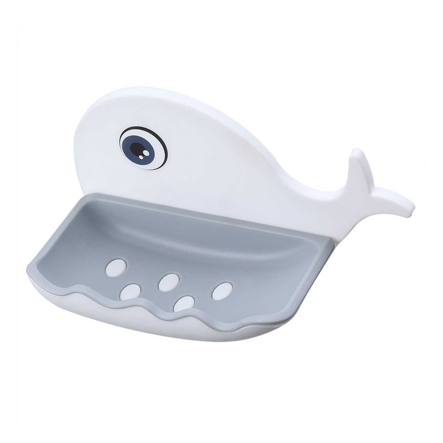 4747 Fish Shape Soap Dish Adhesive Waterproof Wall Mounted Bar Soap Dish Holder (Pack of 2Pc)