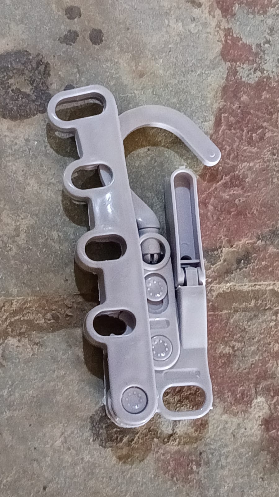 13049 5 holes foldable clothes Hanger, travel clothes hanger, multifunctional clothes hanger, space-saving wall holder, clothes rack, robust clothes hanger for travel, indoors.